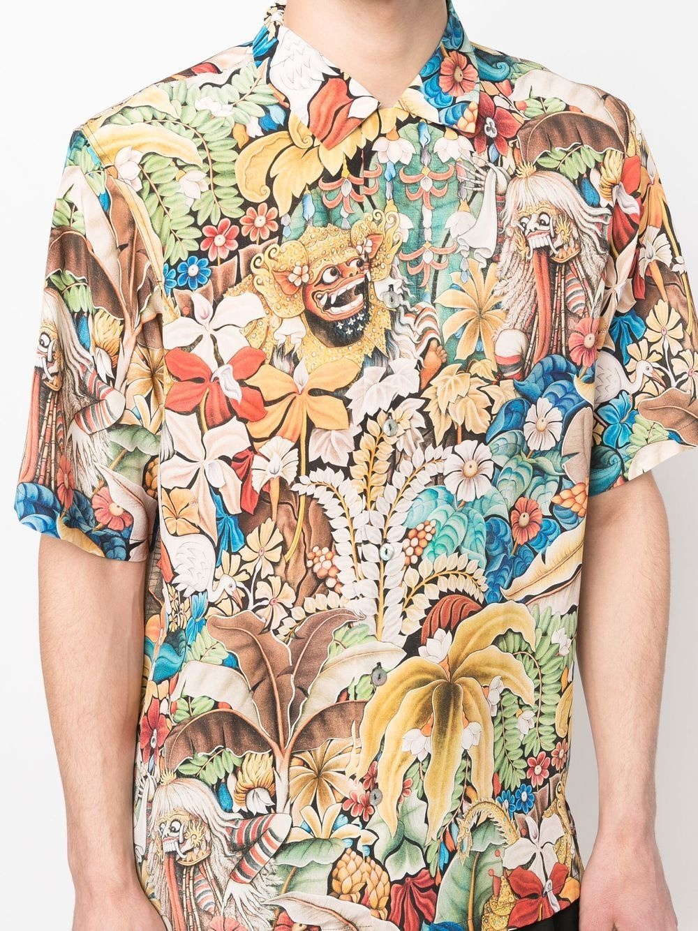 graphic-print short-sleeve shirt - 5