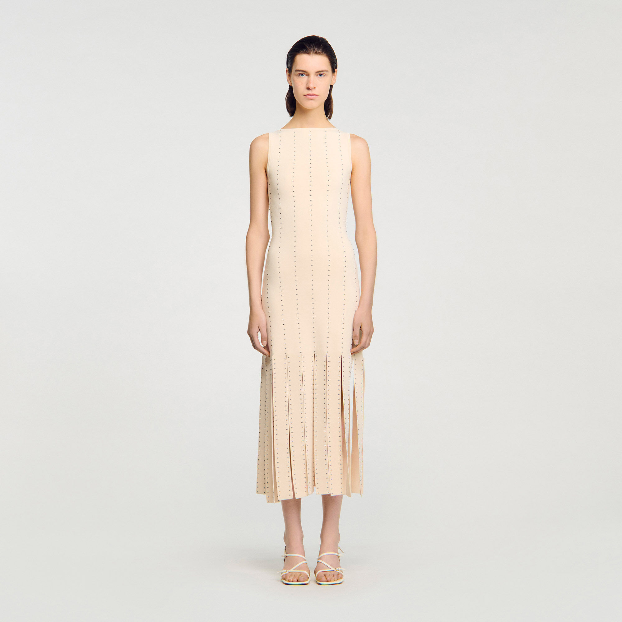FRINGED KNIT MAXI DRESS - 2