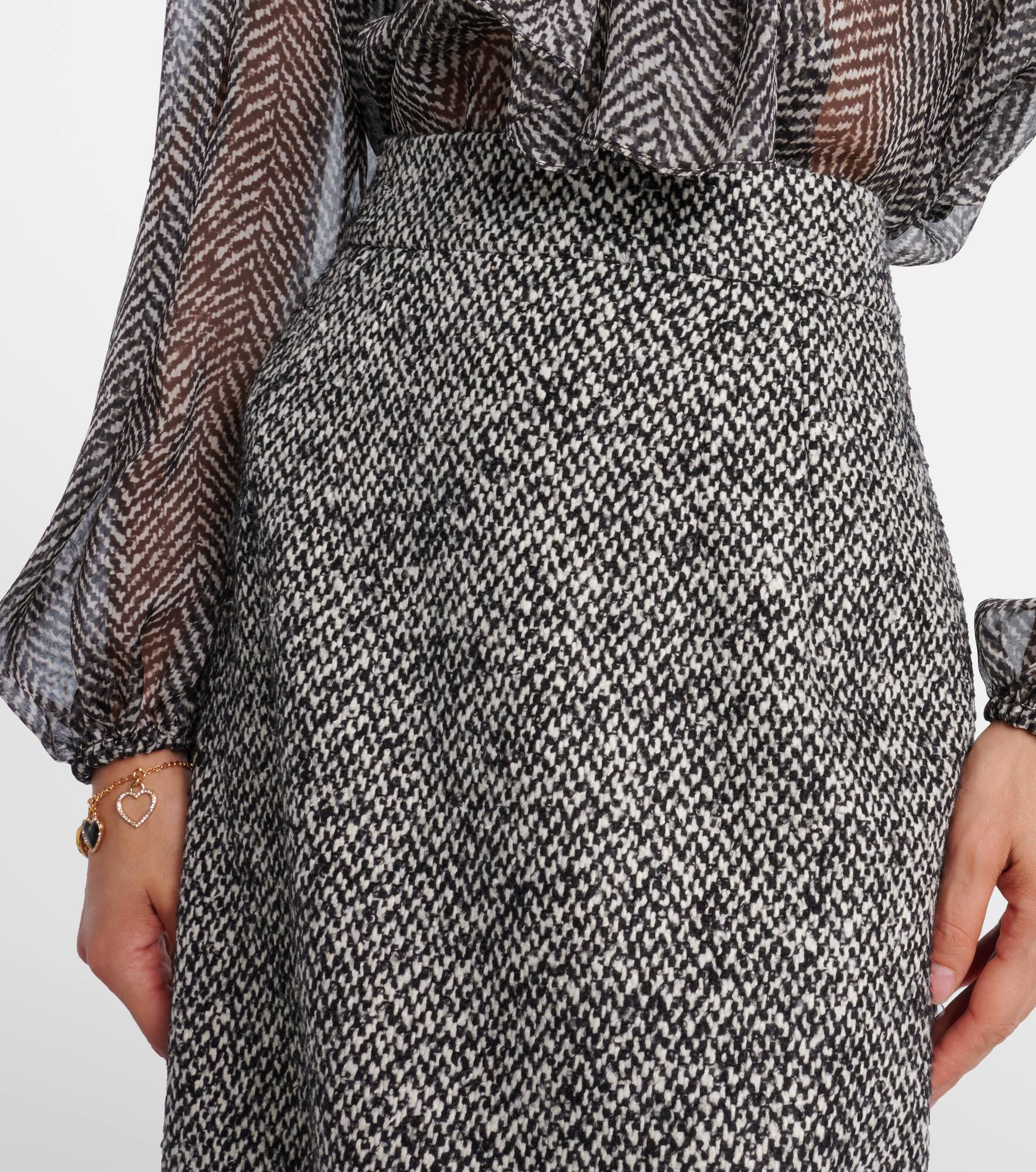 High-rise pencil skirt - 4