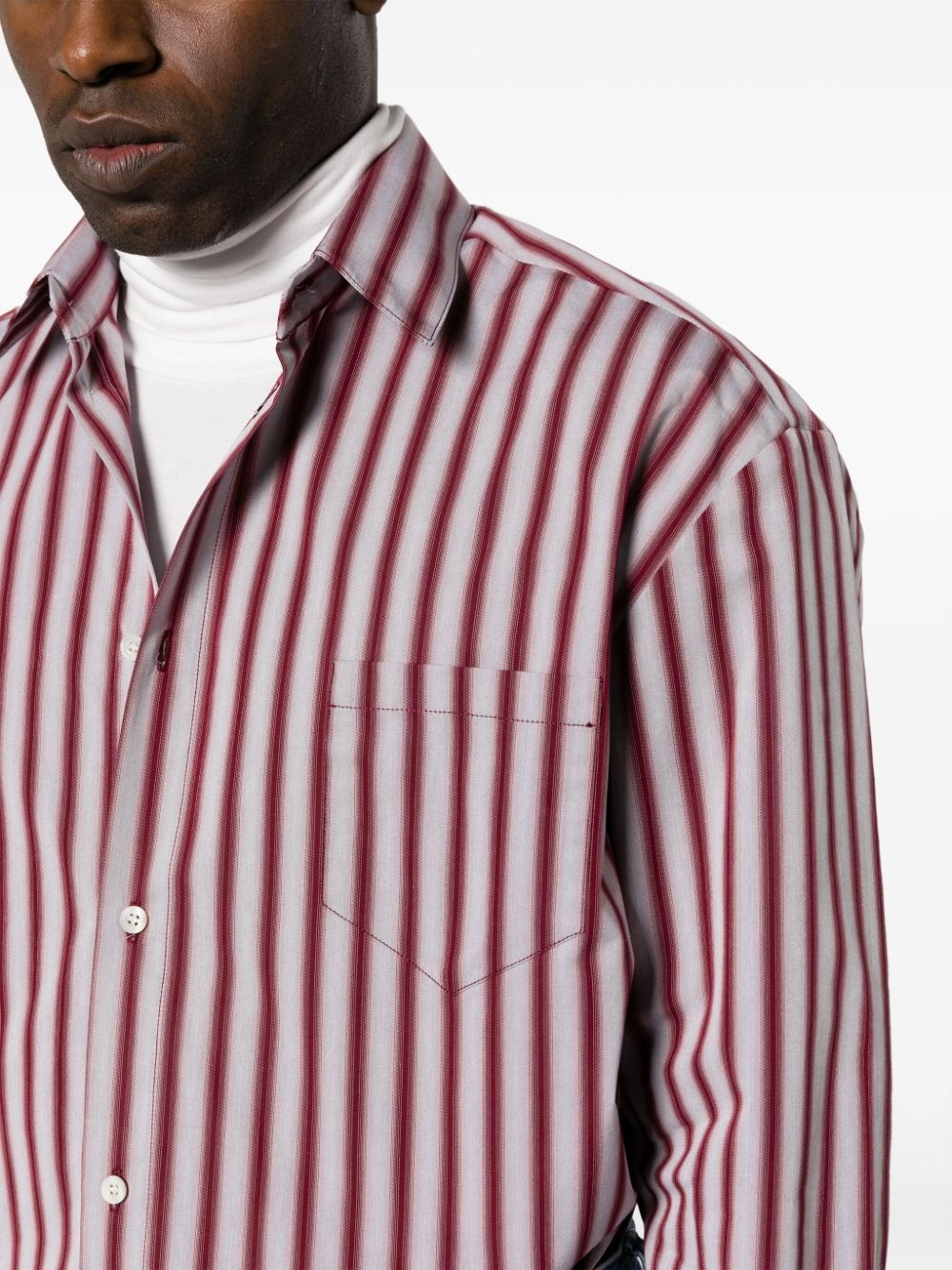 striped cotton shirt - 5