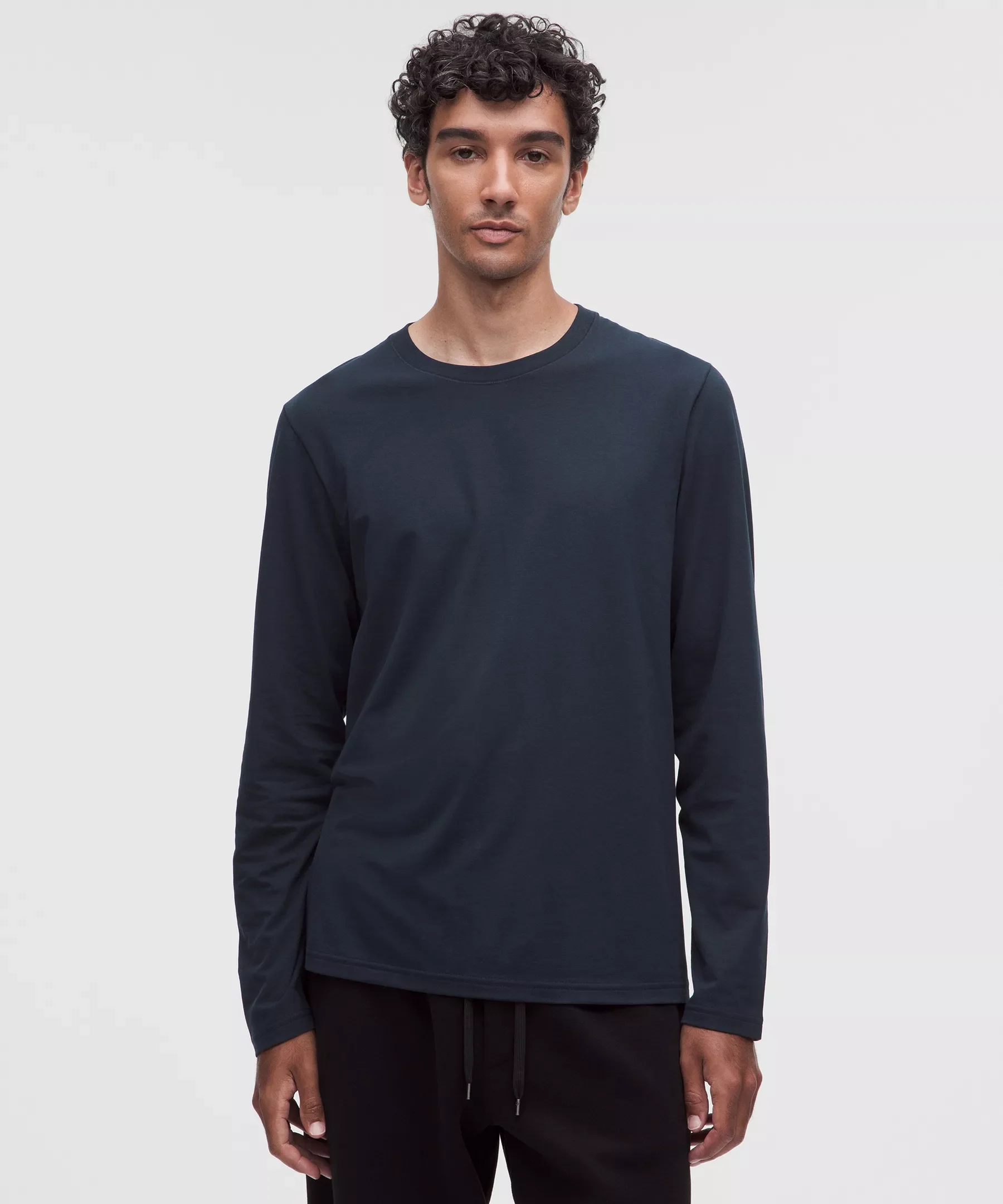 Everyday Cotton-Blend Classic Long-Sleeve T-Shirt - 1