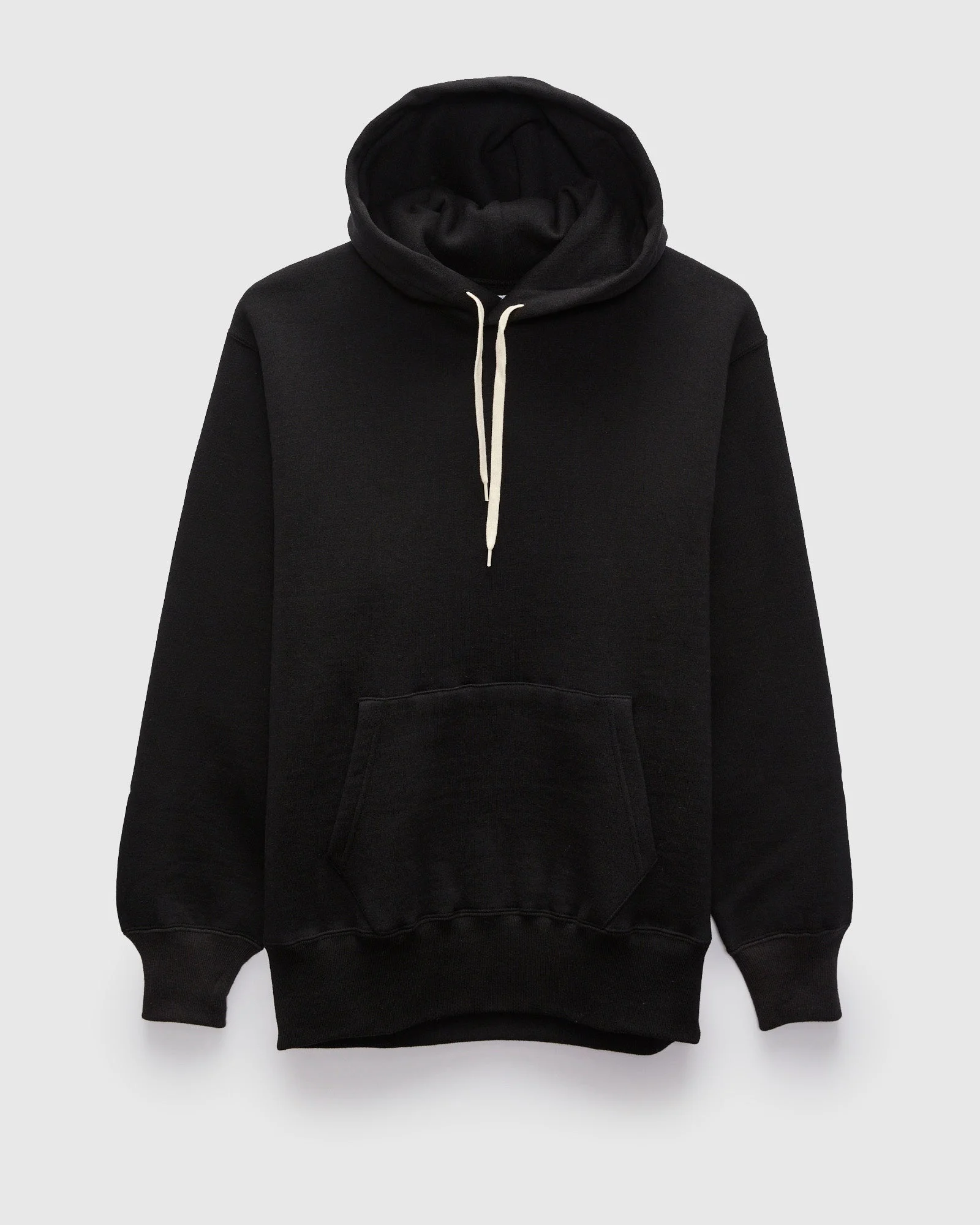 10oz Loopwheel Hooded Sweatshirt in Black - 1