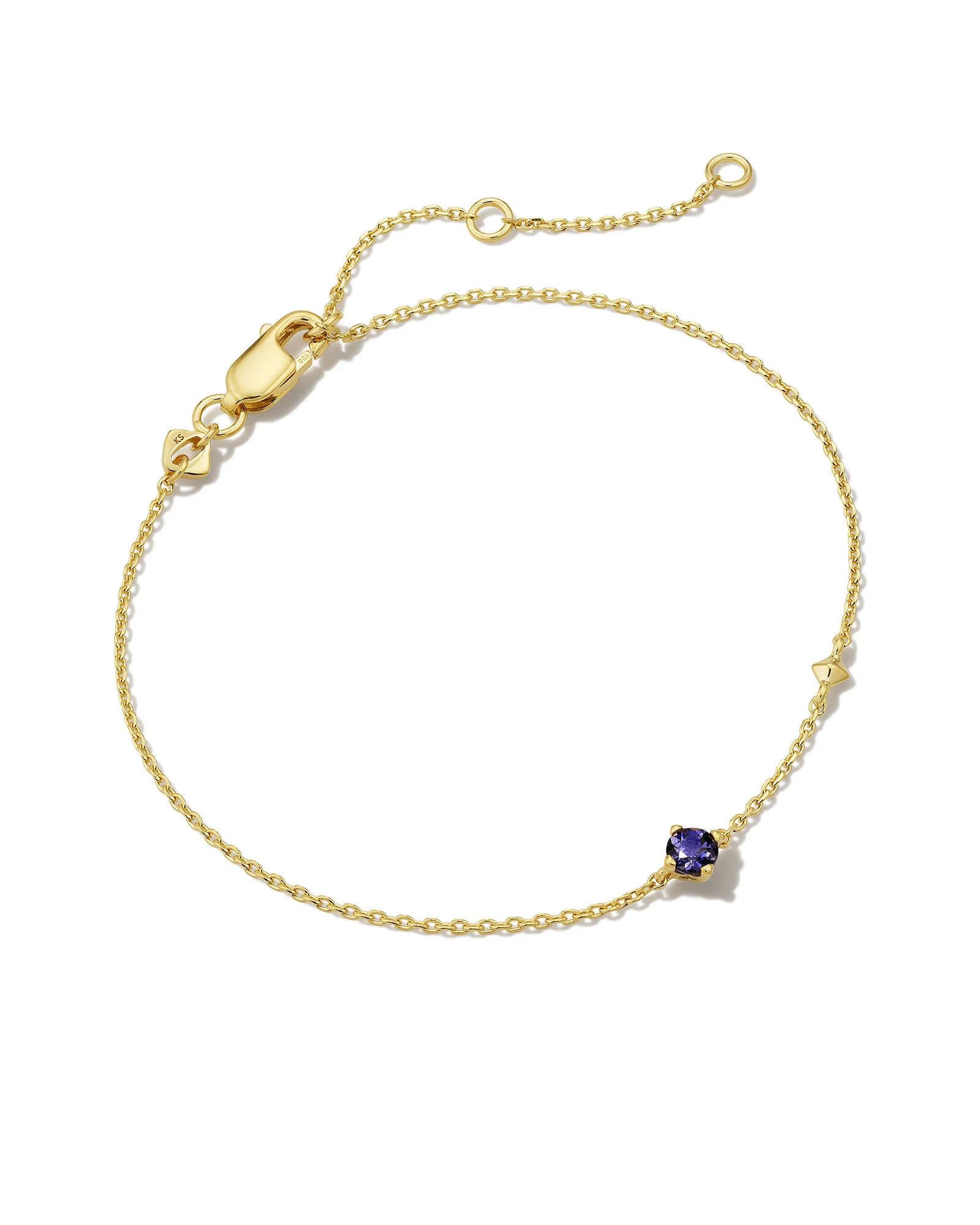 Maisie 18k Gold Vermeil September Delicate Chain Bracelet - 1