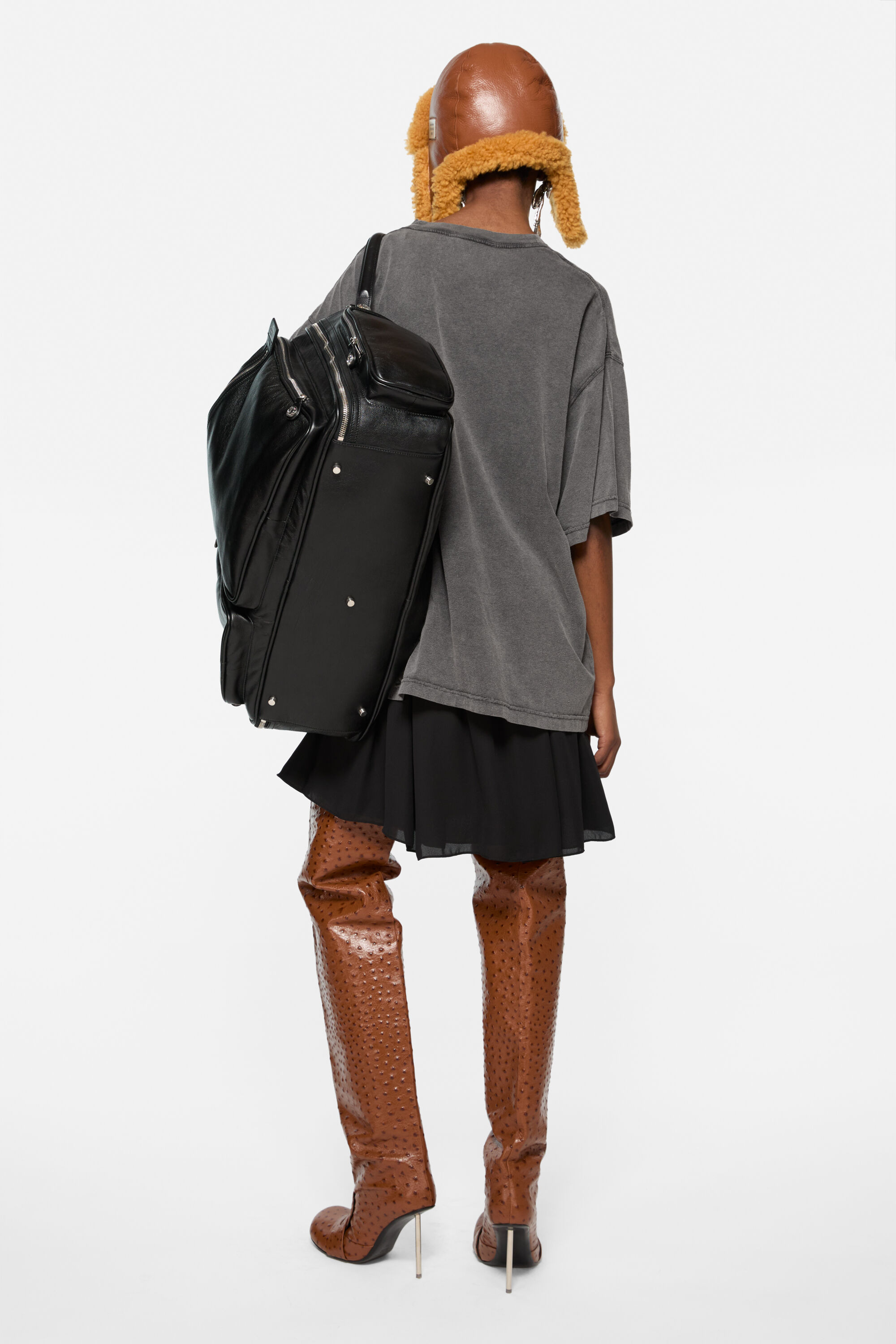 T-shirt dress - Anthracite/black - 3