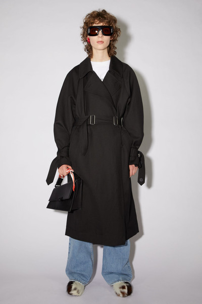 Acne Studios Lined trench coat - Black outlook