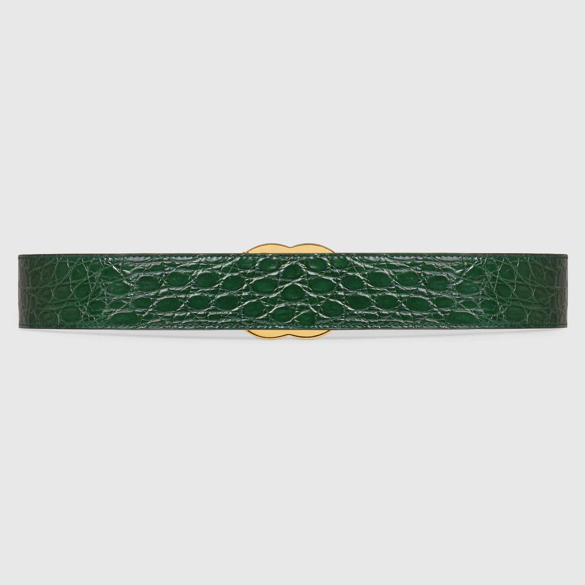 GG Marmont caiman belt with shiny buckle - 3