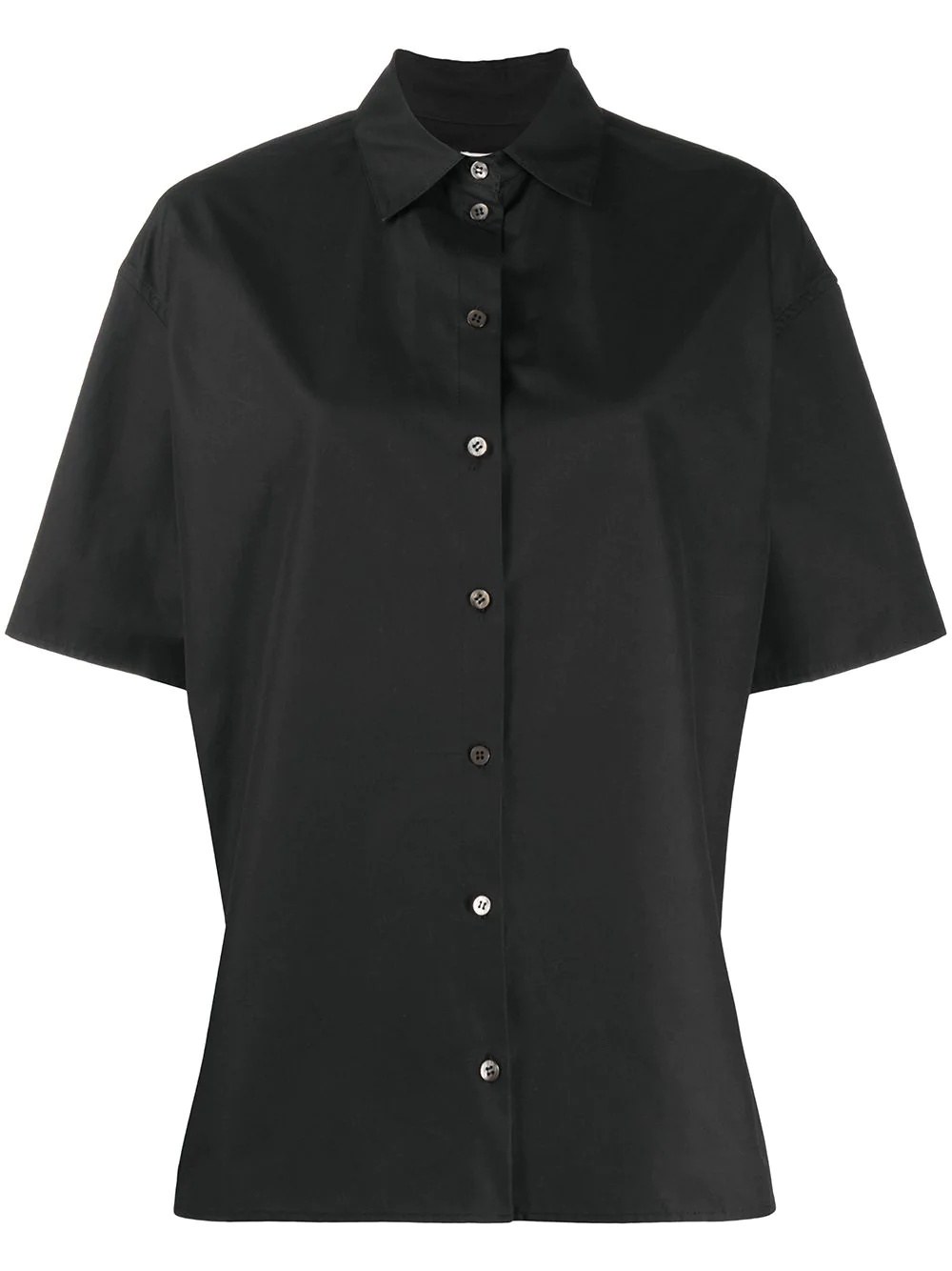 plain button shirt - 1