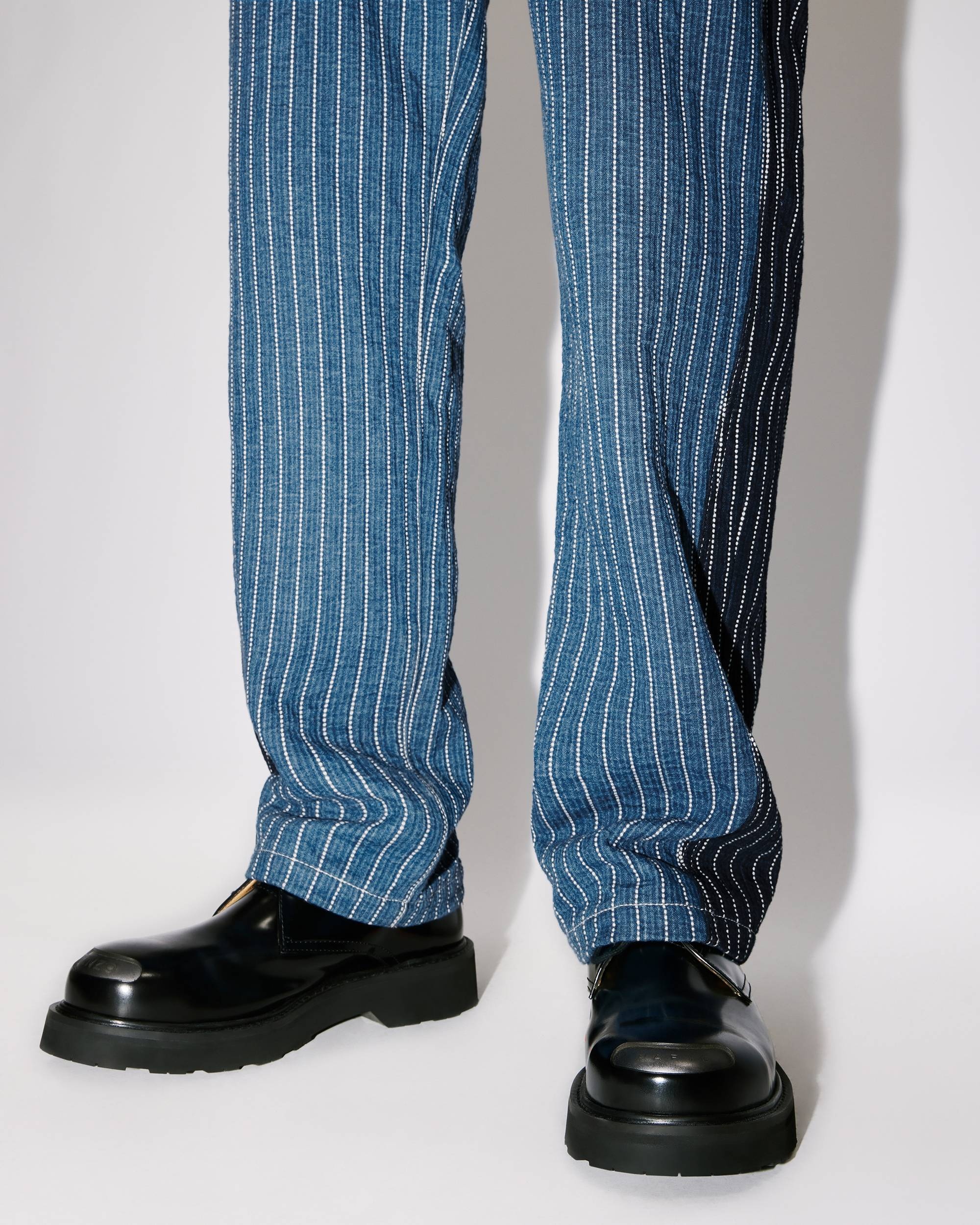 Loose patchwork jeans - 6