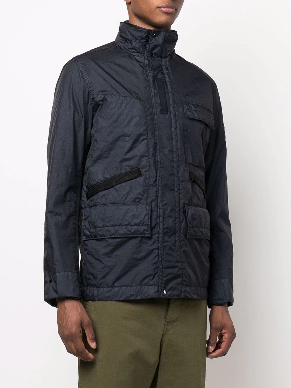 patch pocket field jacket - 3