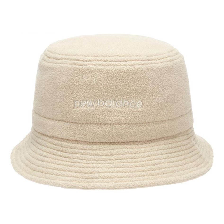 New Balance Wordmark Logo Fleece Bucket Hat 'Beige' LAH14002-BEI - 1