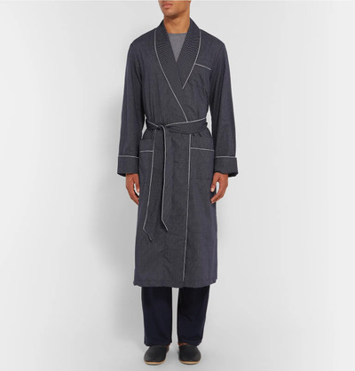 Derek Rose Plaza Polka-Dot Cotton Robe outlook