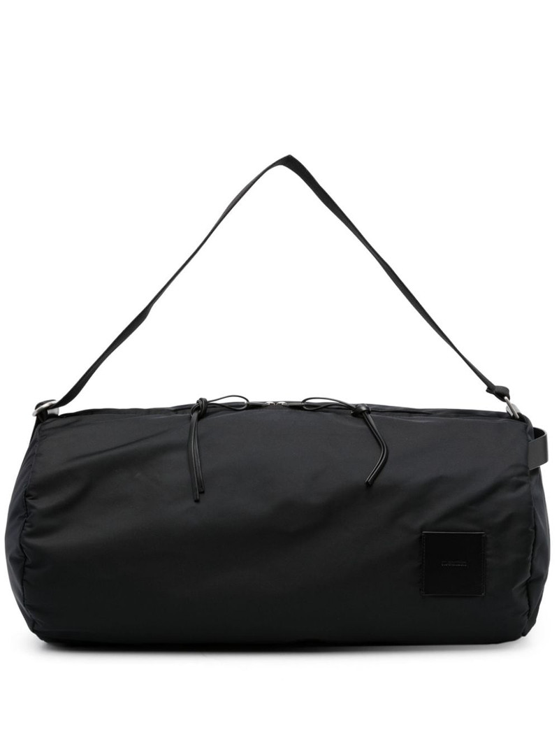 logo-patch circular duffle bag 1