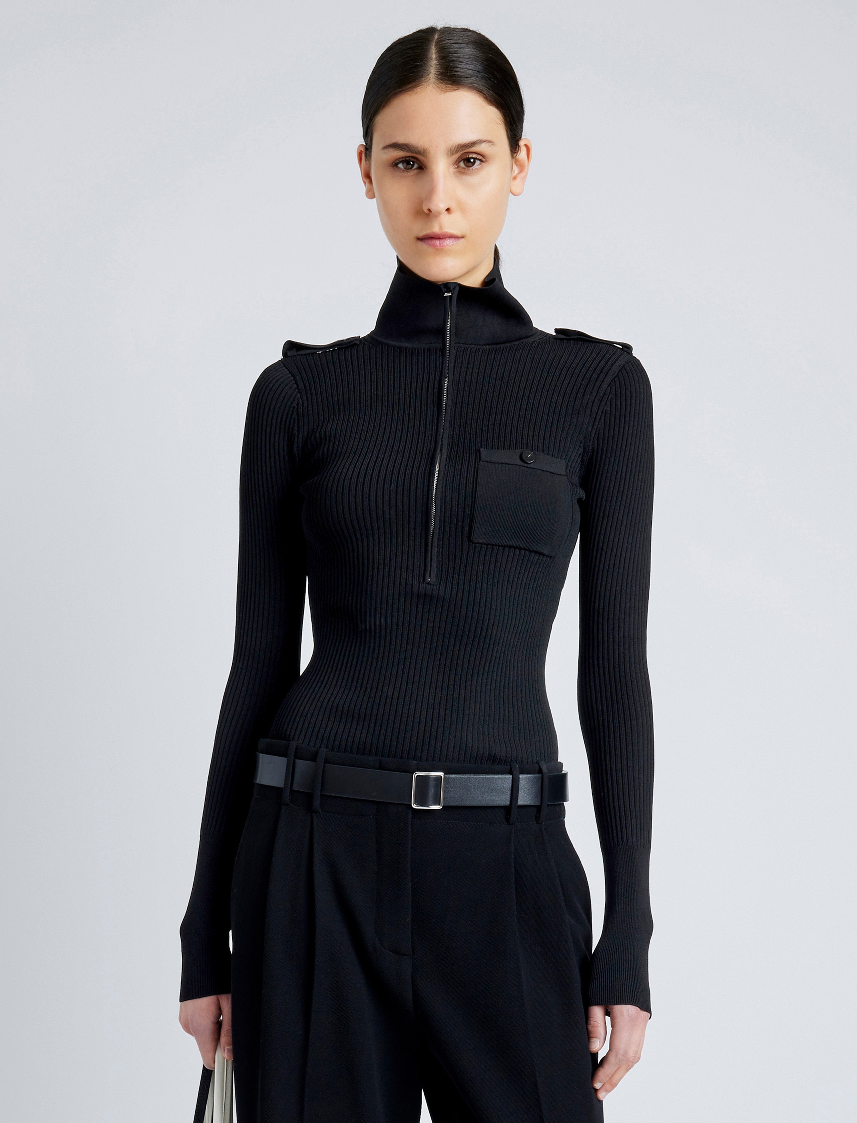 Norah Top in Silk Viscose Knit - 2