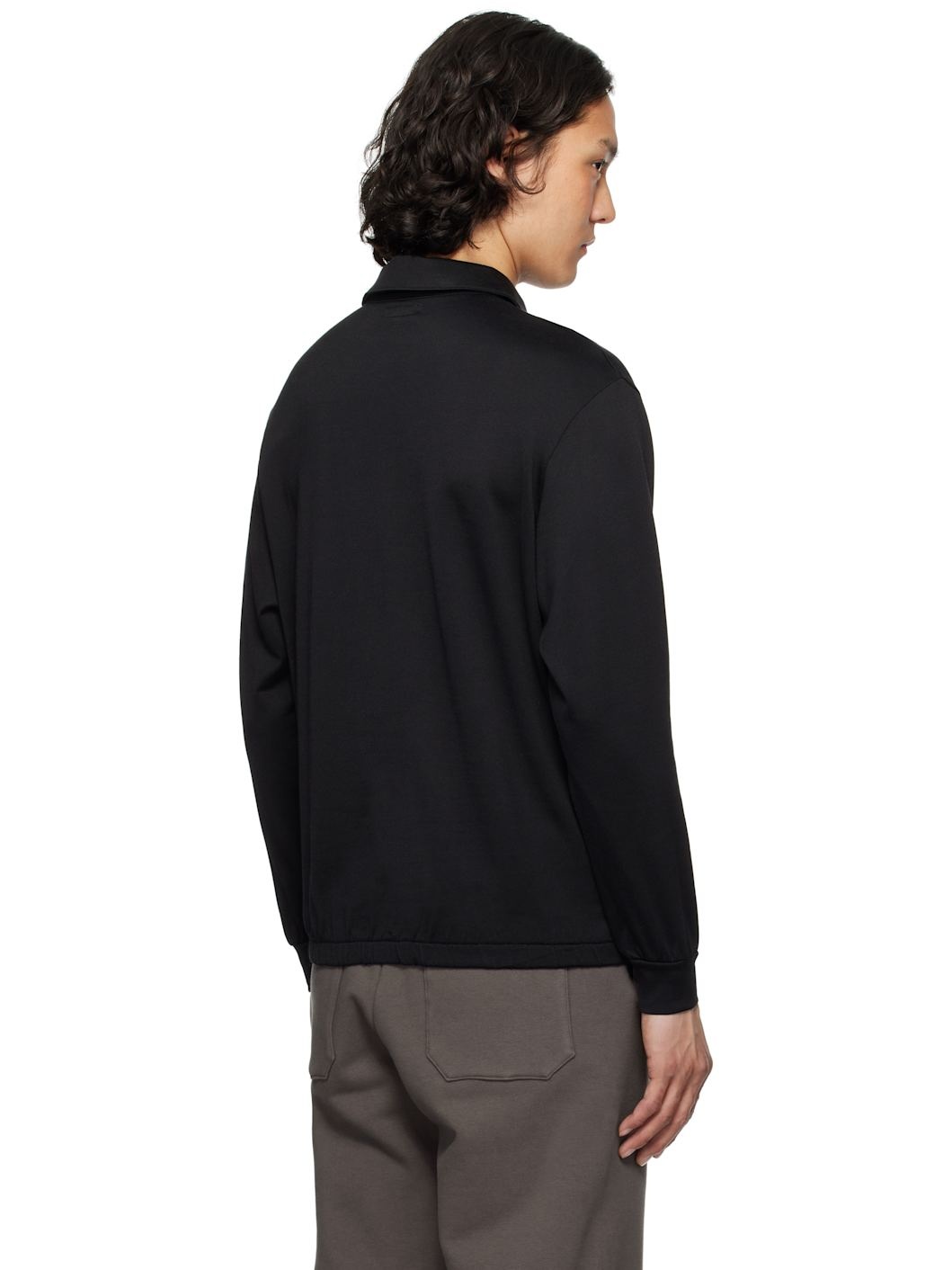 Black LS Richmond Polo - 3