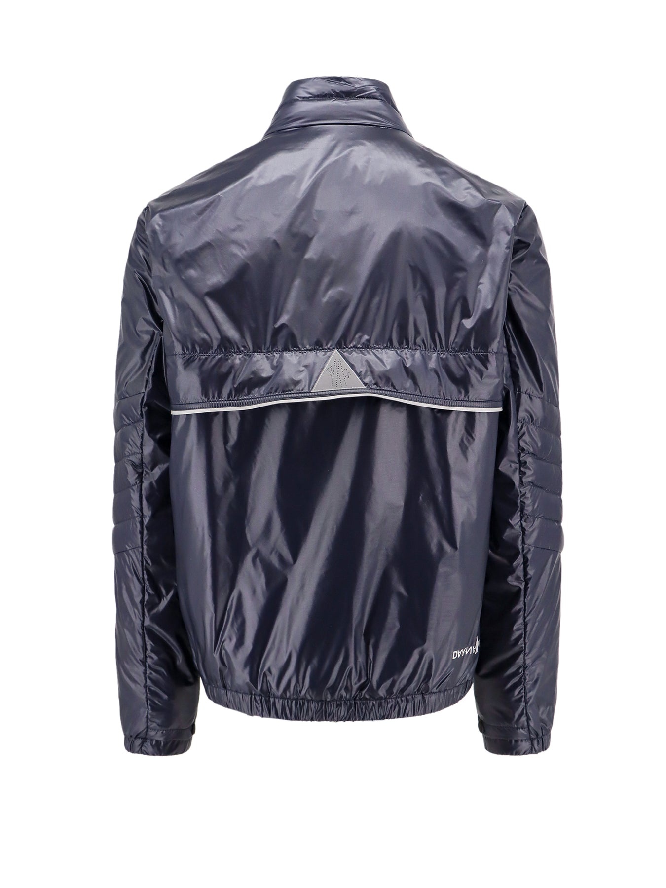 Padded and quilted nylon jacket with logo patch - 2