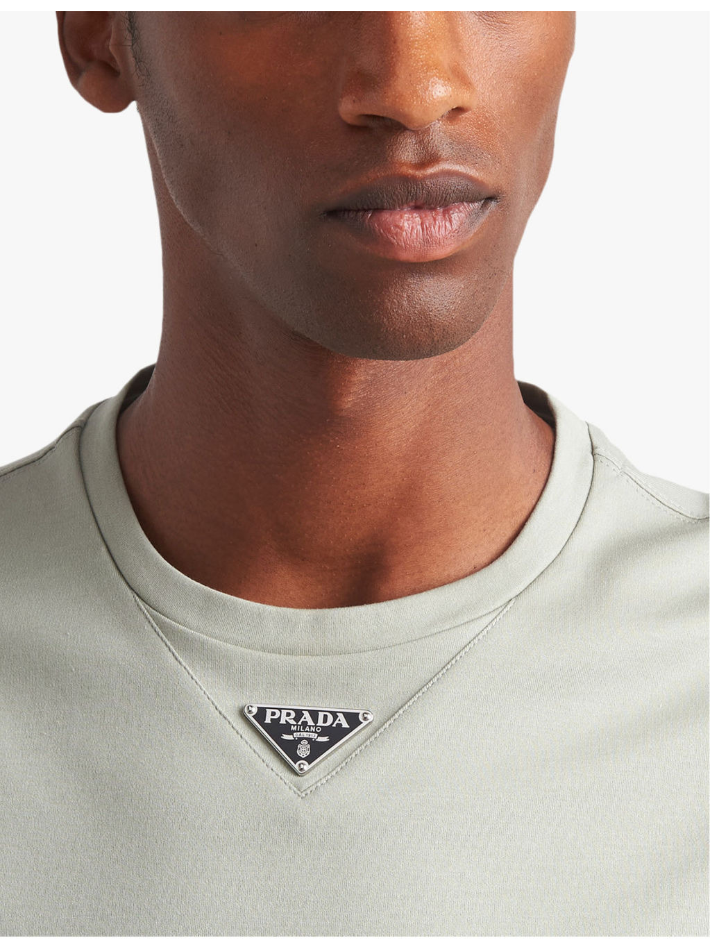 Short-sleeved logo-tab cotton-jersey T-shirt - 5