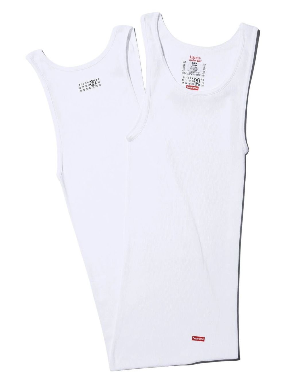 x MM6 Maison Margiela Hanes Tagless tank top (pack of two) - 2