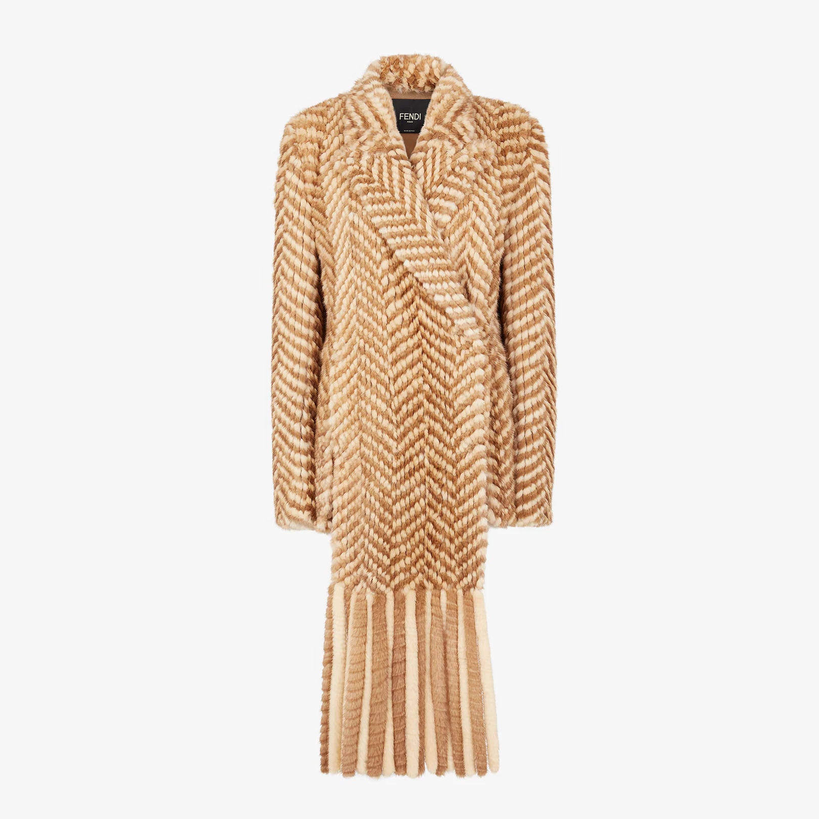 Chevron mink jacket - 1