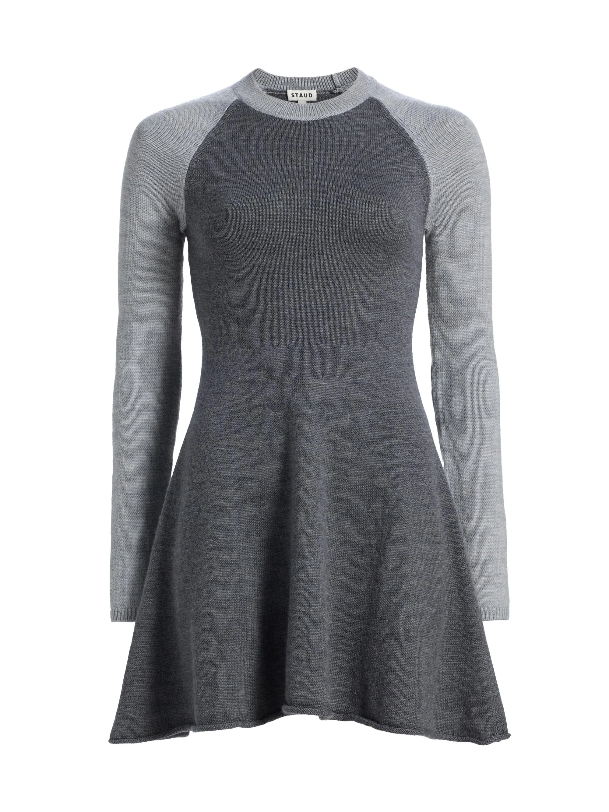 Women's Anita Long-Sleeve Fit & Flare Minidress - Heather Grey Multi - 1