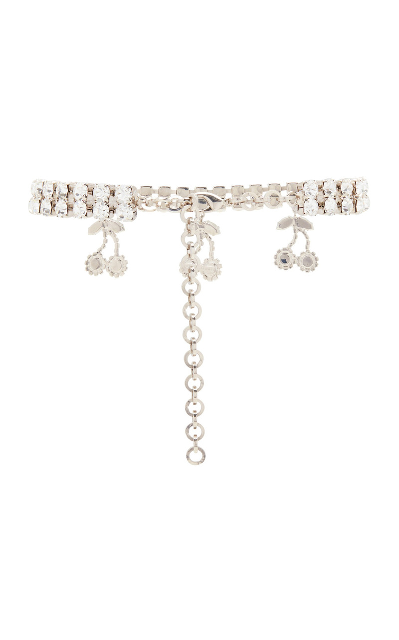 Cherry-Detailed Crystal Choker silver 3
