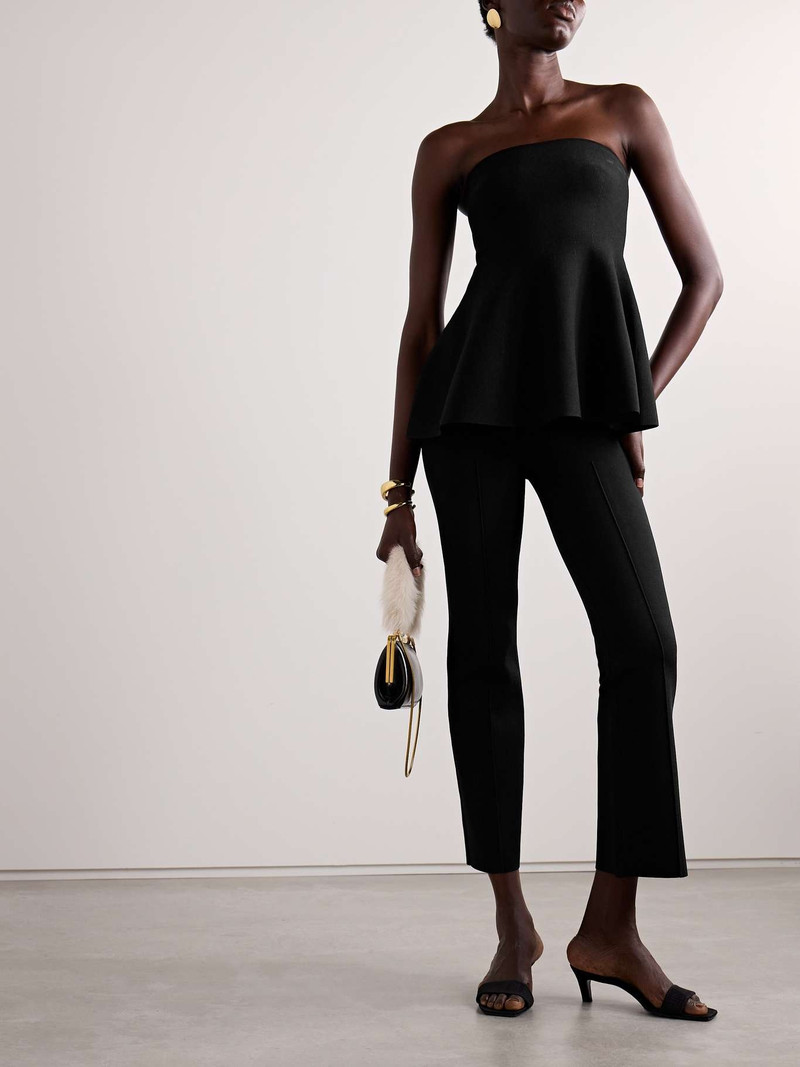 SIMKHAI Ashlon knitted straight-leg pants outlook