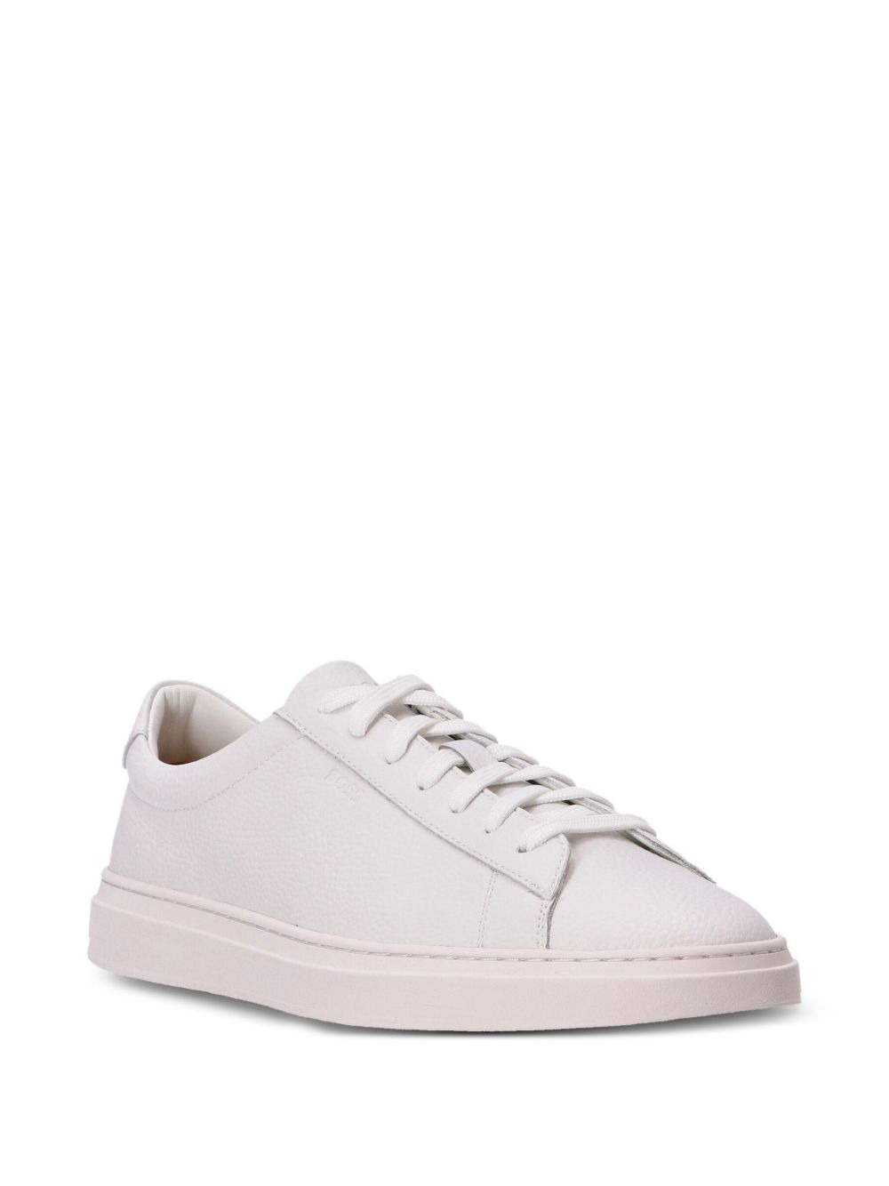 leather lace-up sneakers - 2