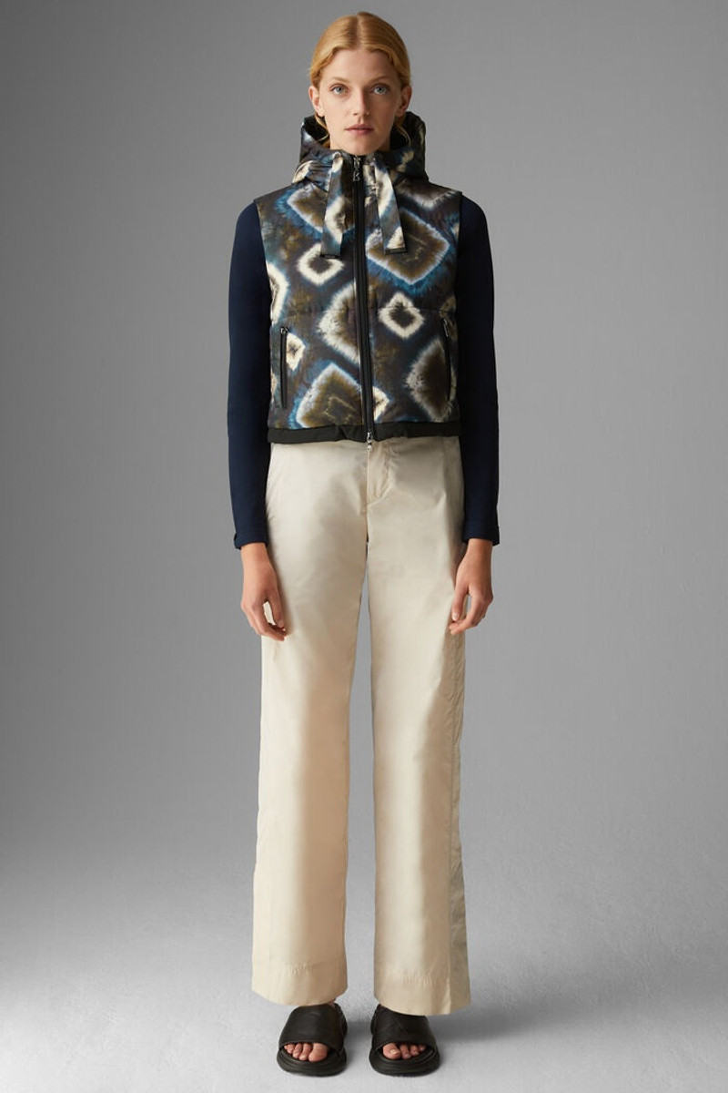 BOGNER Sinja Reversible down waistcoat in Brown/Blue outlook