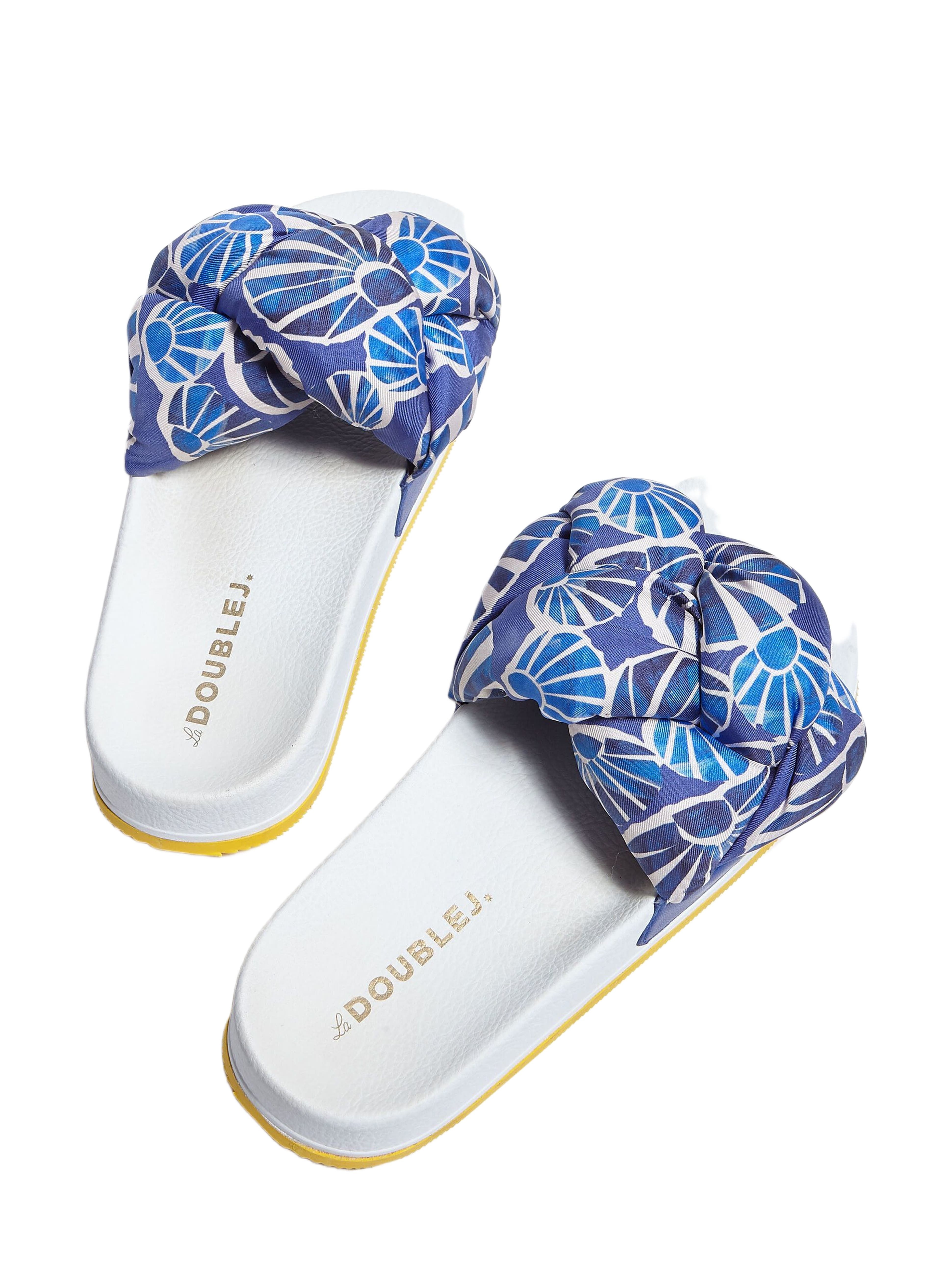 La DoubleJ Treccia Slides Conchiglie Acquamarin at Nordstrom - 3