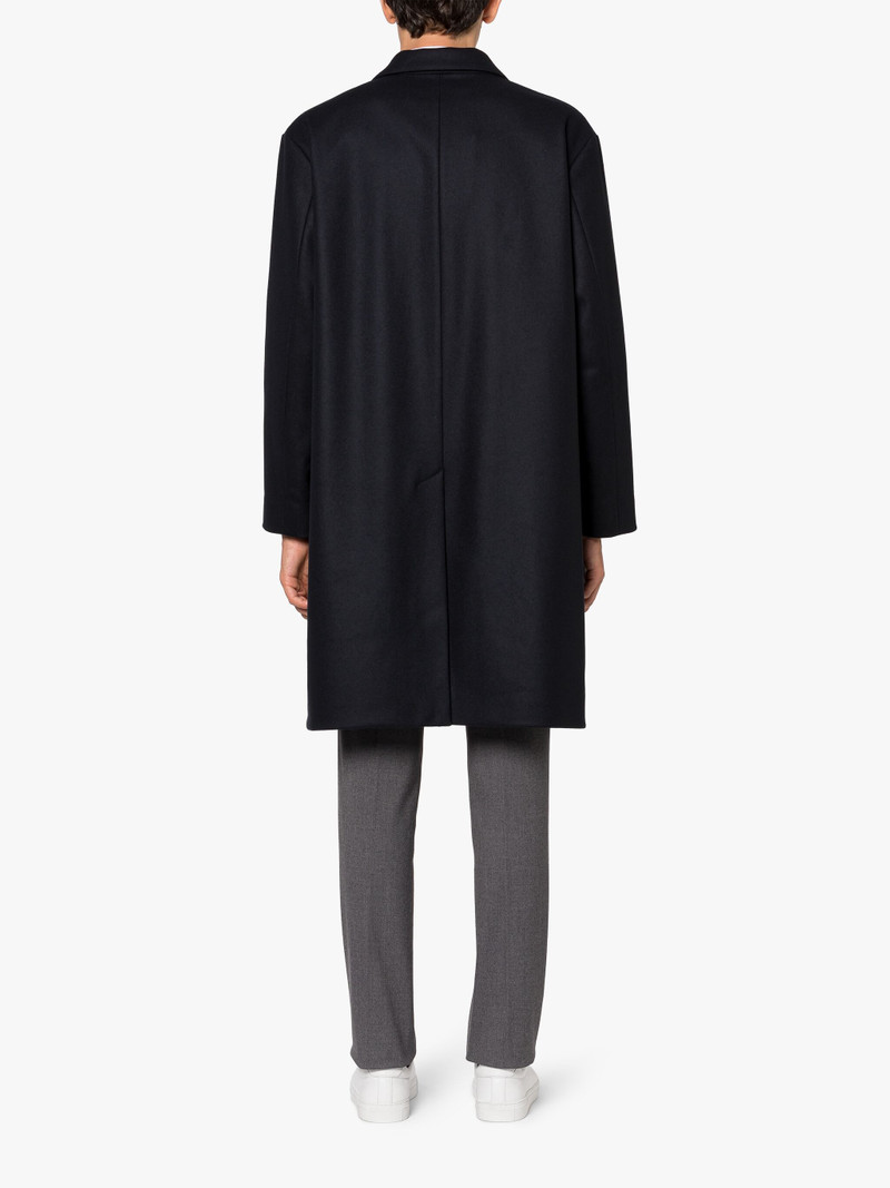HUMBIE CHESTER NAVY WOOL OVERCOAT 4