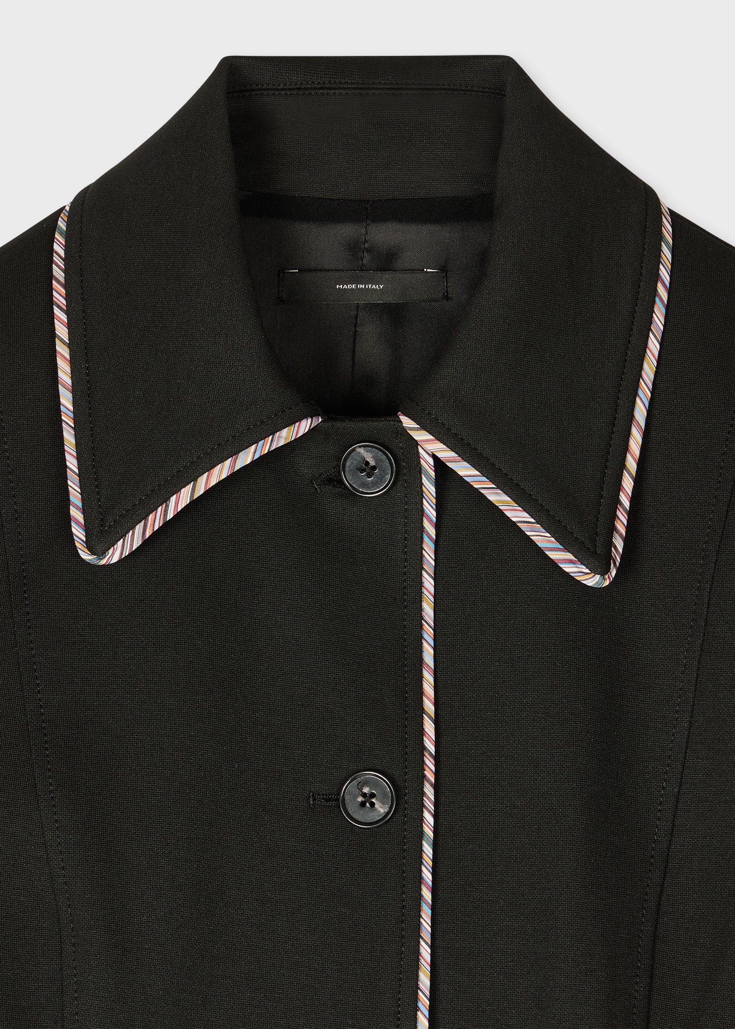 Women's Black Milano 'Signature Stripe' Jacket - 4