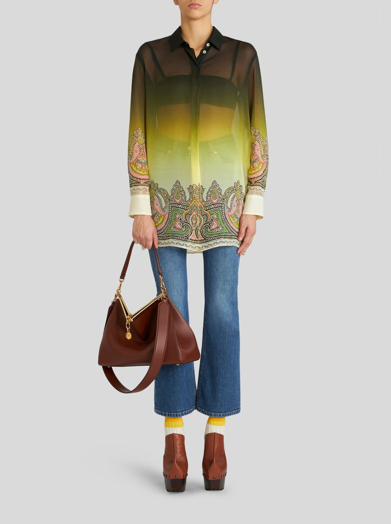 COLOUR SHADED 실크와 패리스 PRINT SHIRT 4