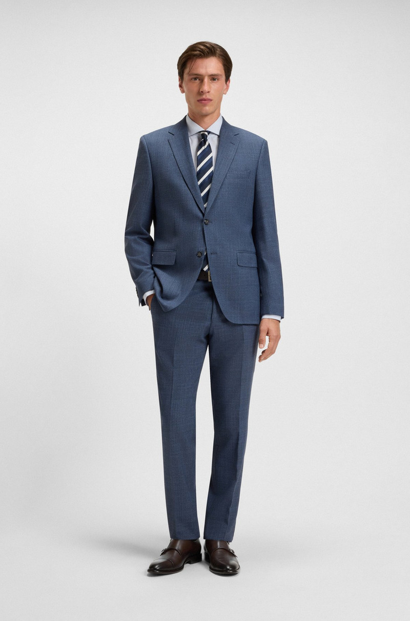 BOSS LEATHER MONK SHOES WITH DOUBLE STRAP outlook