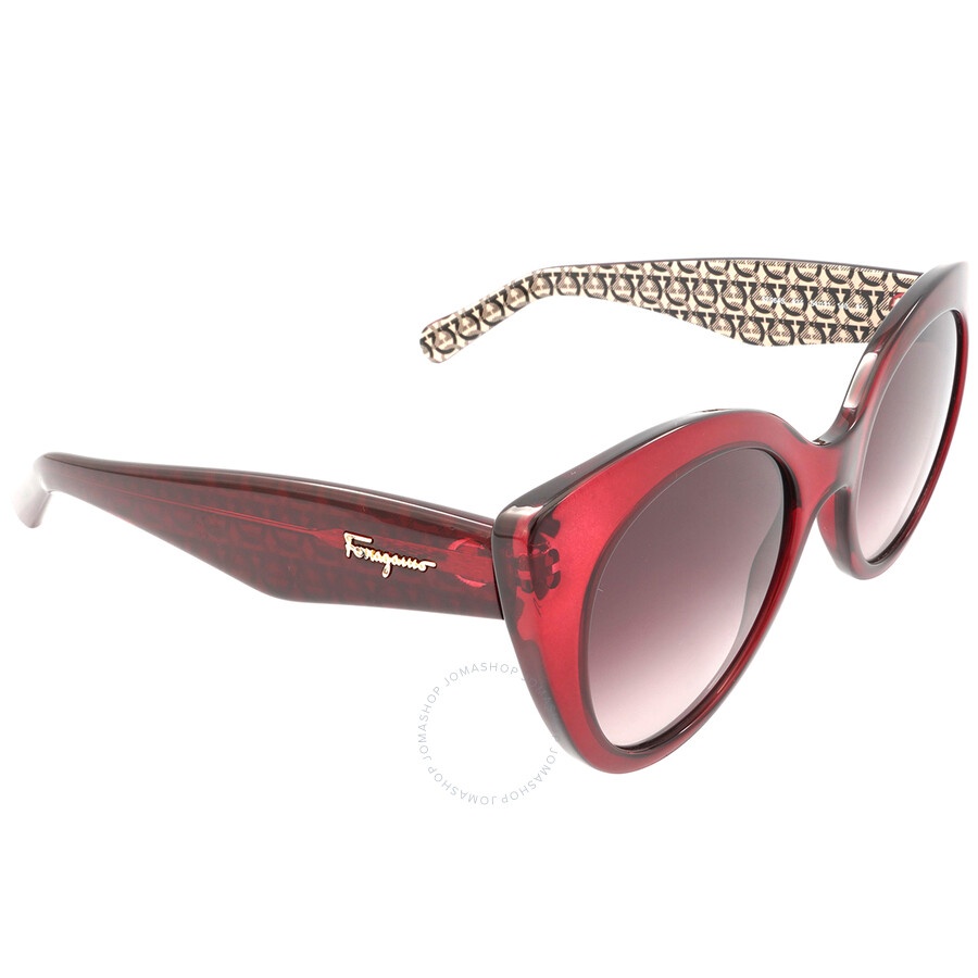Salvatore Ferragamo Burgundy Gradient Butterfly Ladies Sunglasses SF964S 634 54 - 2