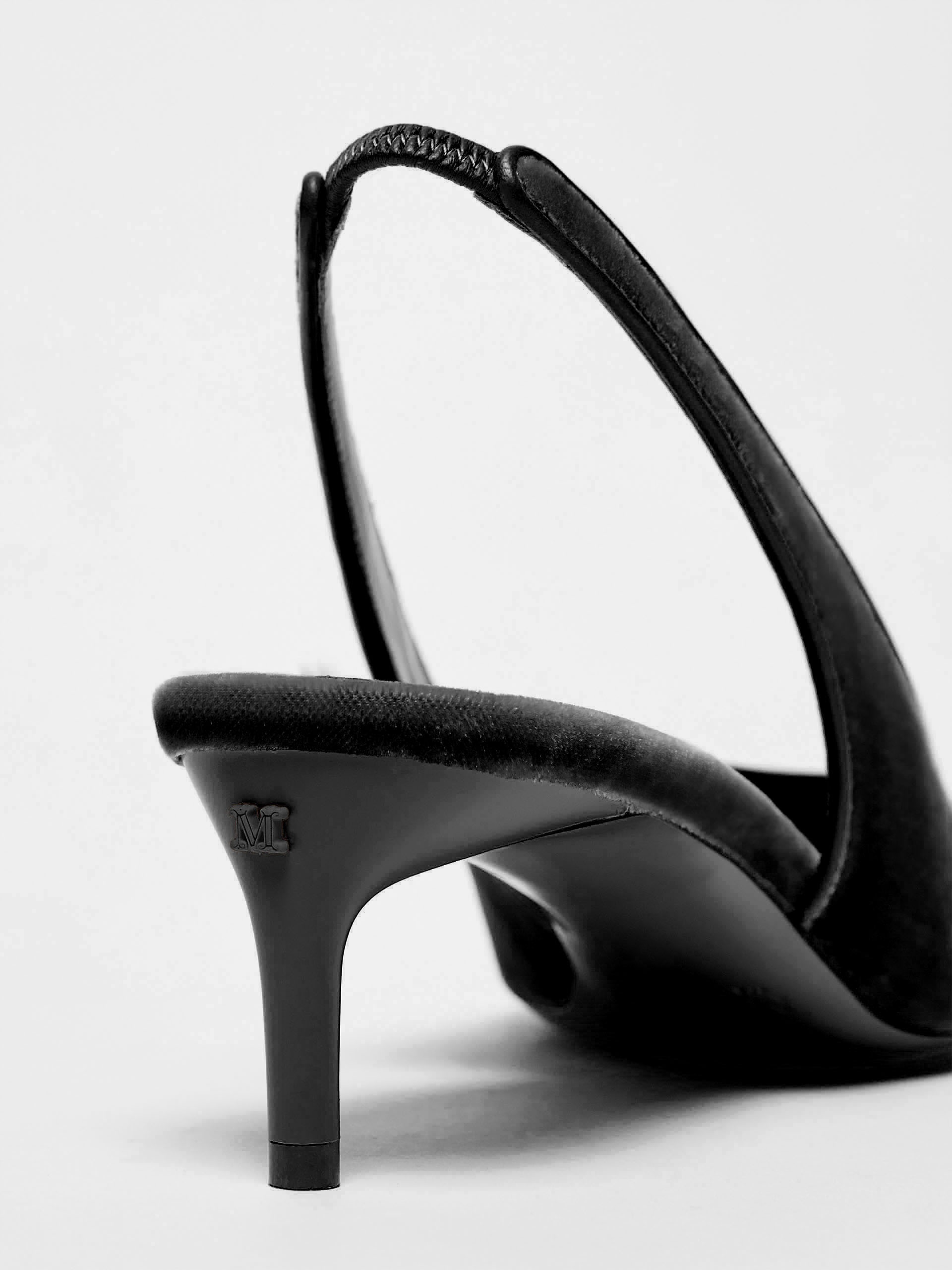VELVETSLING Velvet slingbacks - 4