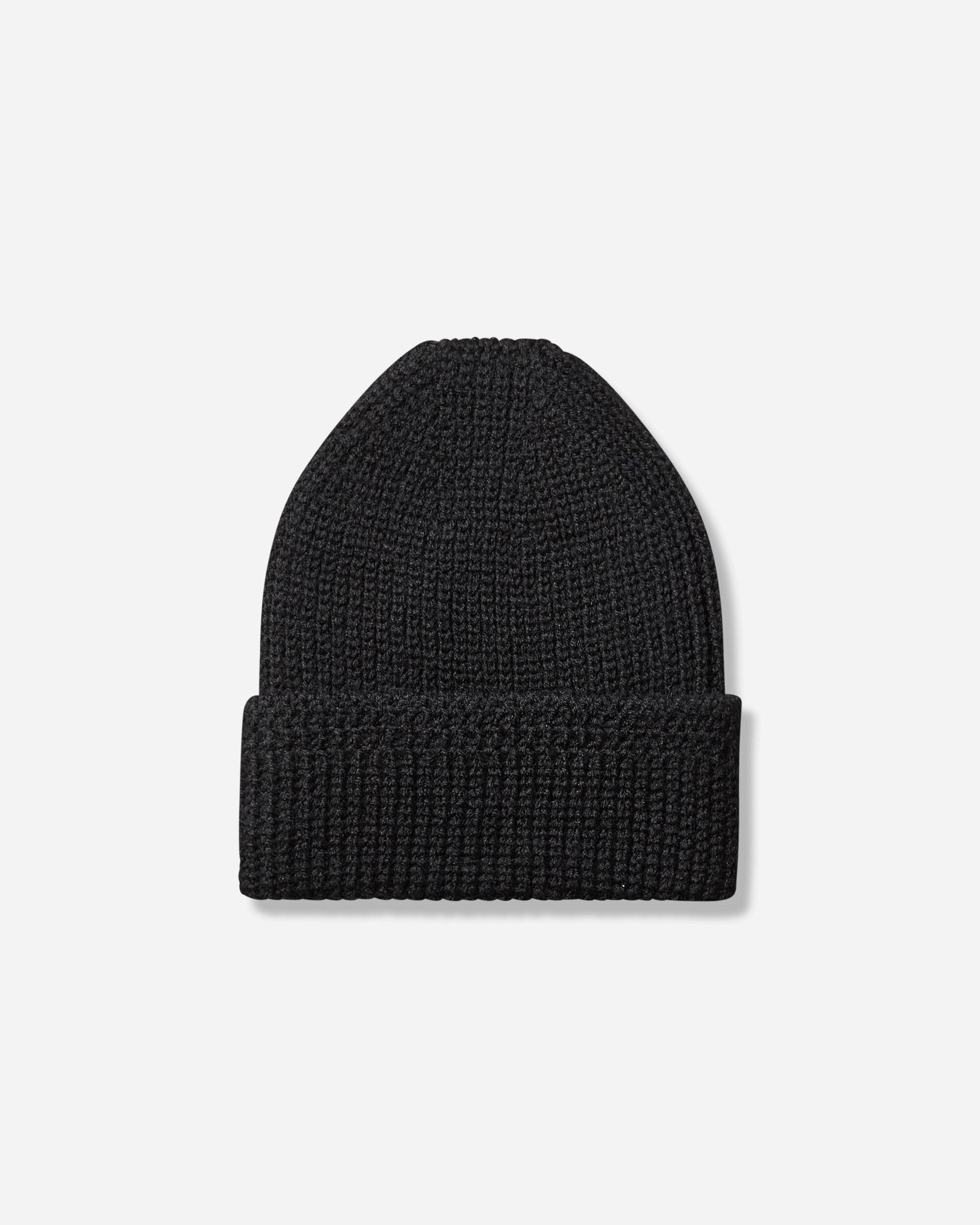 Knit Wool Beanie Black - 3