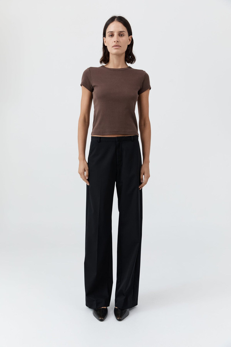 Fine Band Carter Trouser - Black 6