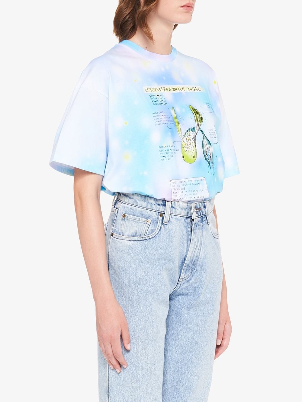 crystalized whale-print T-shirt - 3