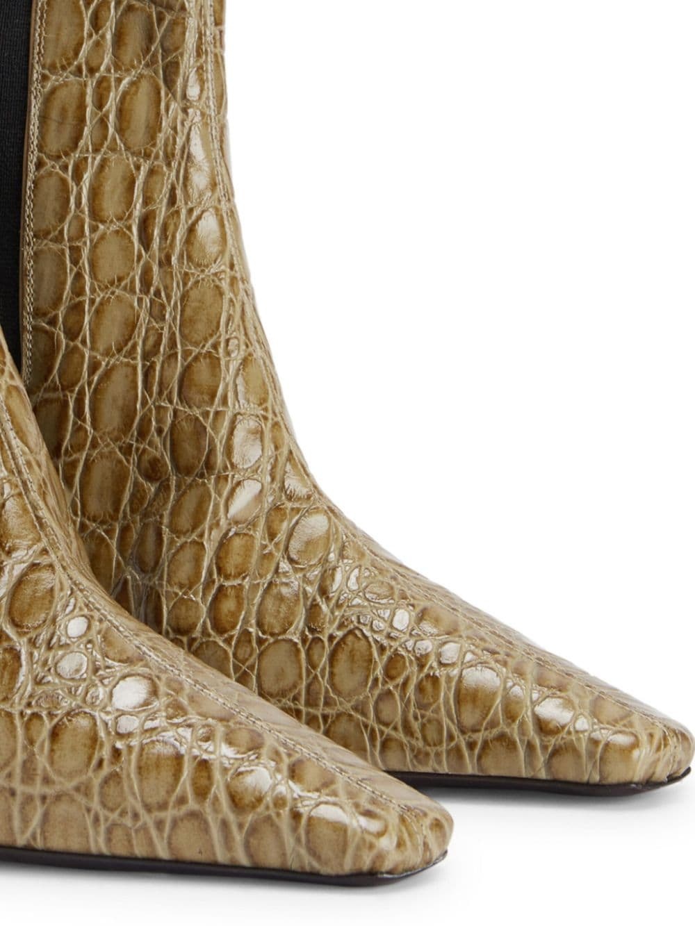 Janiee snake-print leather ankle boots - 4