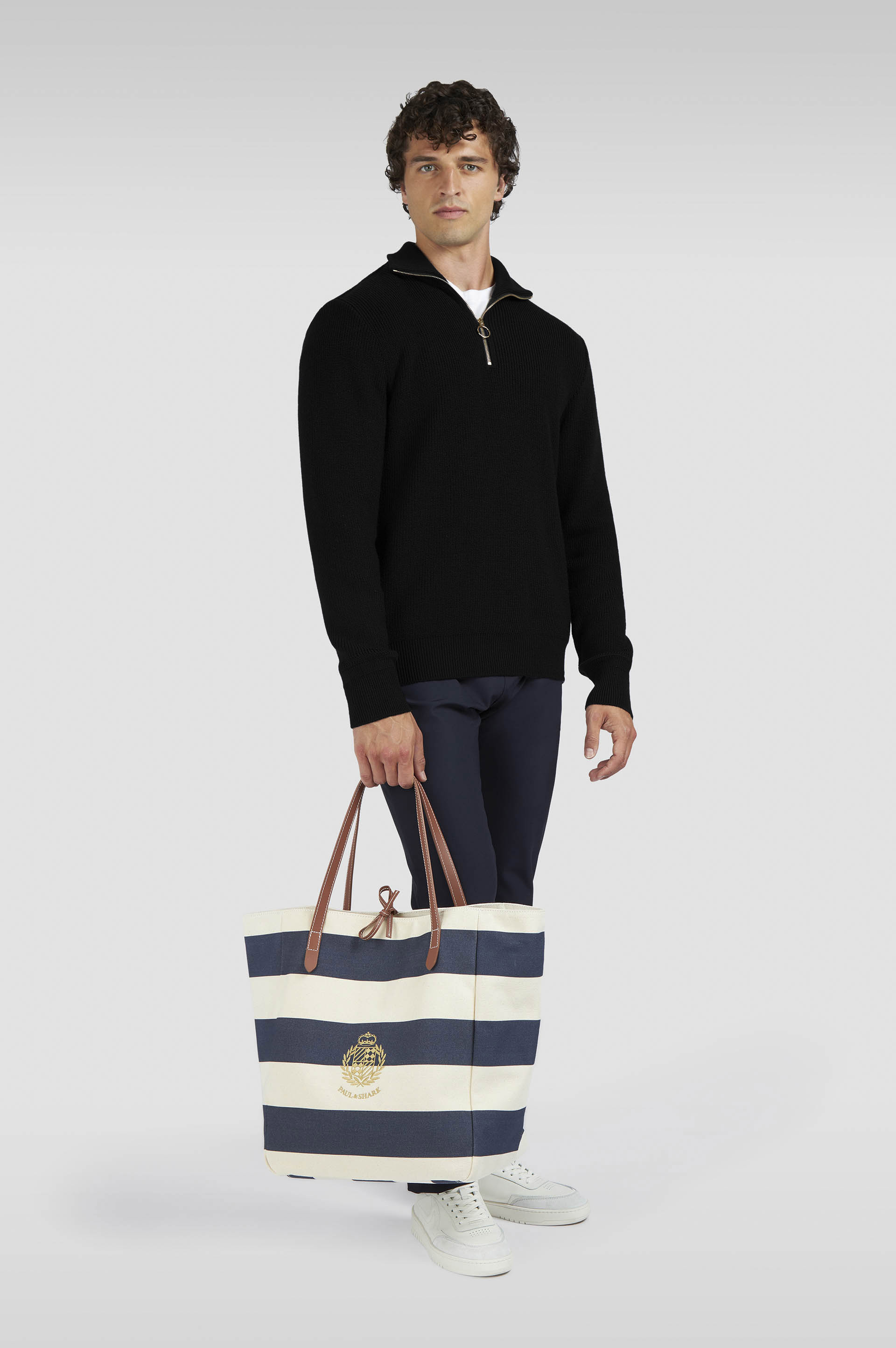 TECH WOOL HALF ZIP SWEATER - 2