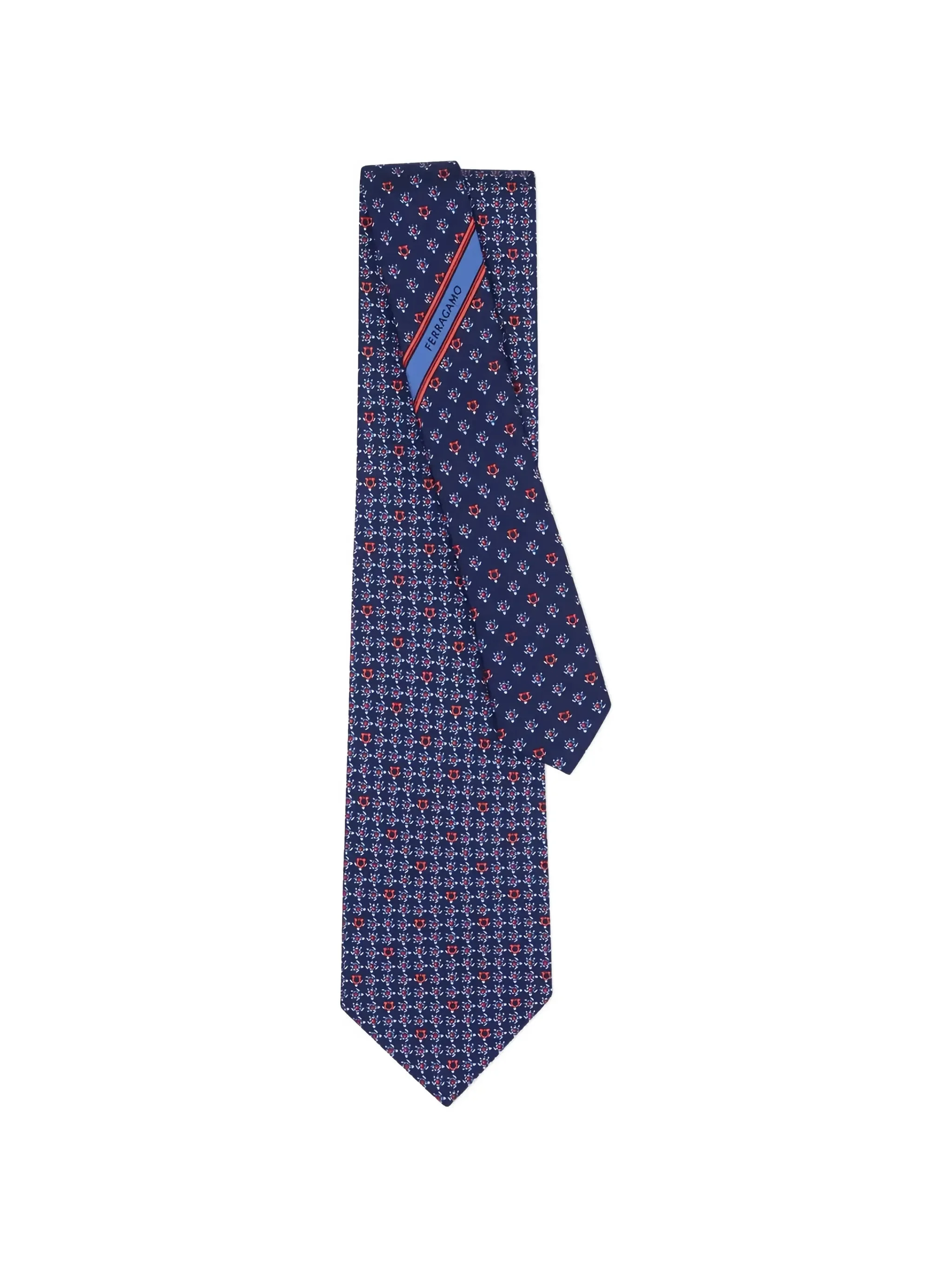 Ferragamo Gancini Turtles-print Silk Tie - 1