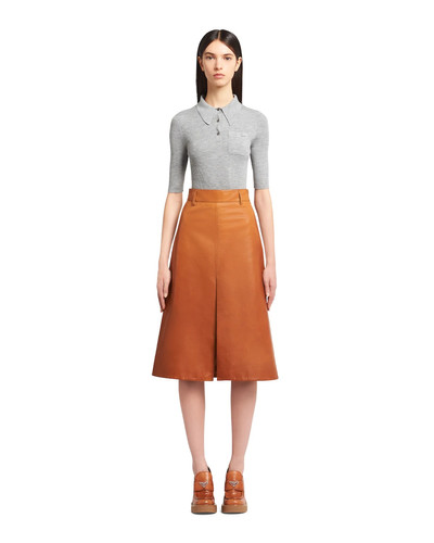 Prada Nappa leather skirt outlook