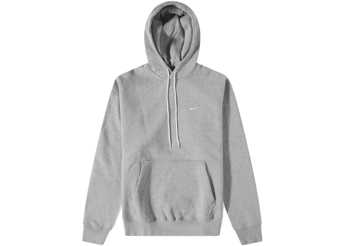 NikeLab Solo Swoosh Fleece Hoodie Dark Gray Heather - 1