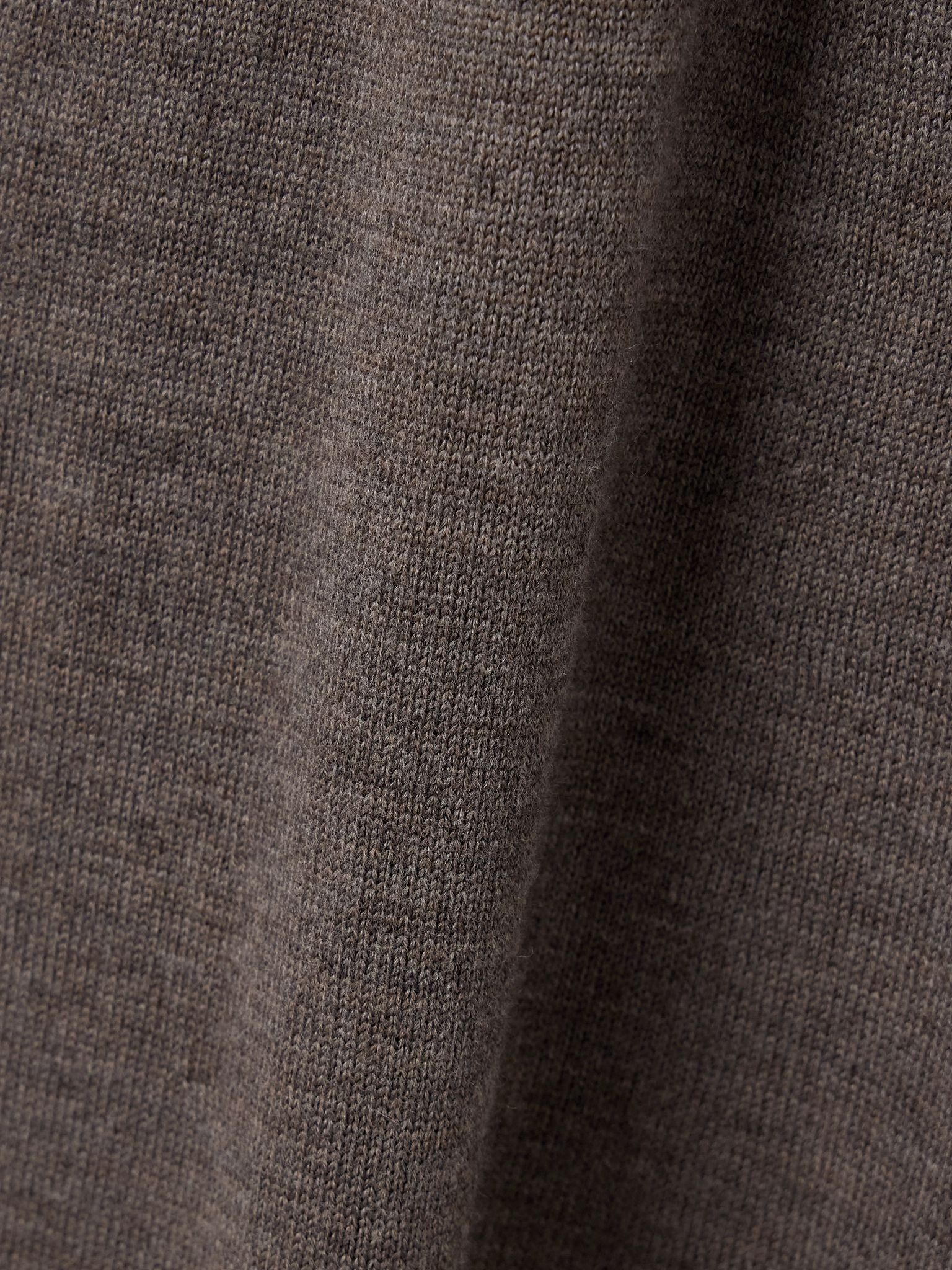 Canal scarf-detailed wool turtleneck midi dress Brown - 4