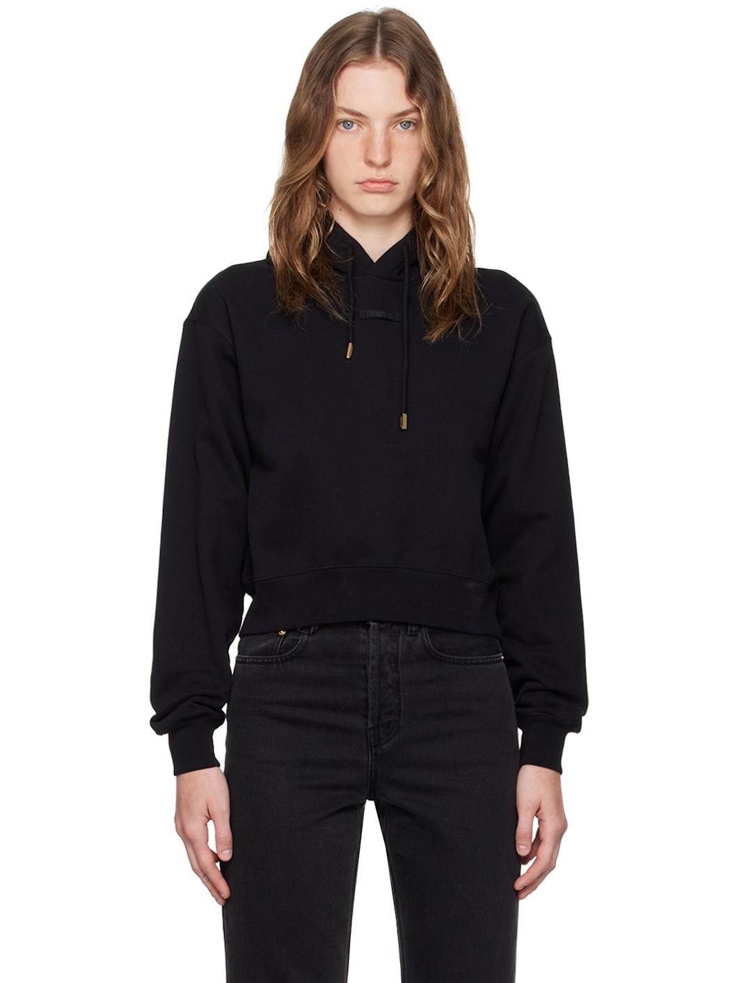 Black Les Classiques 'Le Hoodie Gros Grain' Hoodie - 1