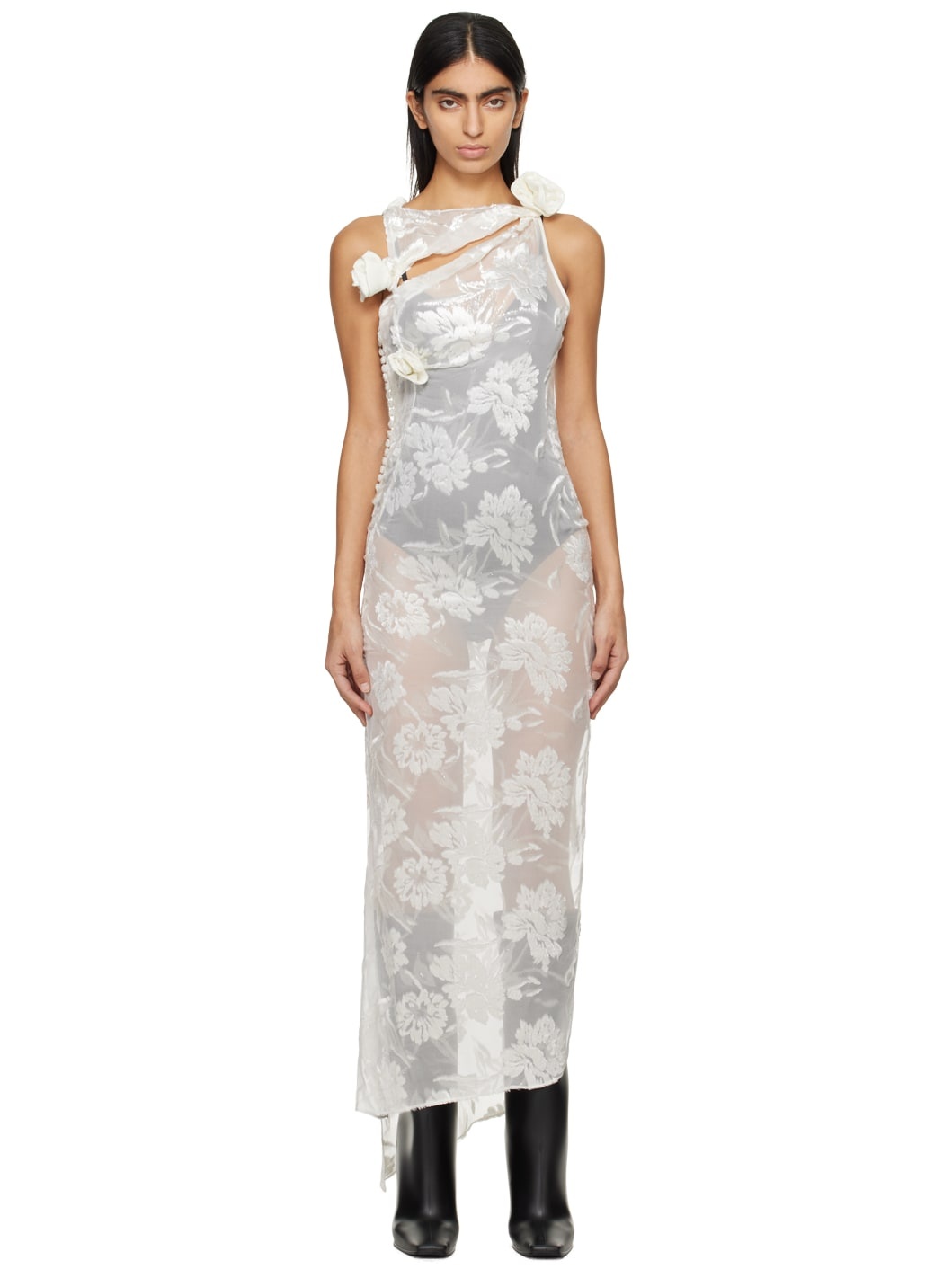 SSENSE Exclusive White Maxi Dress - 1