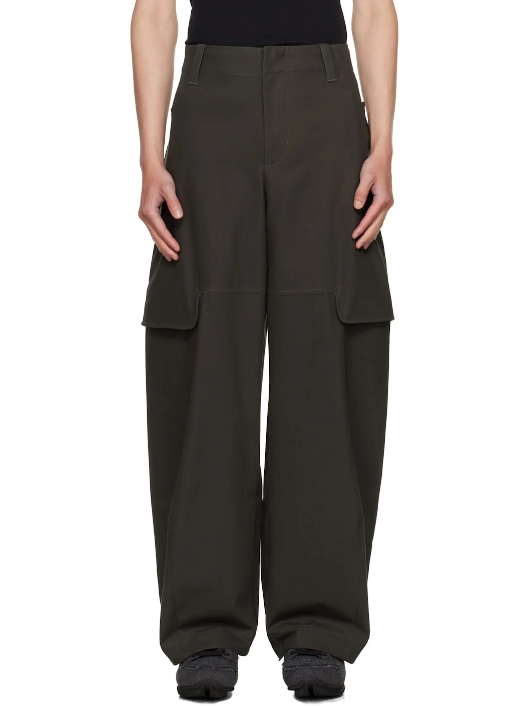 Gray Index Cargo Pants - 1