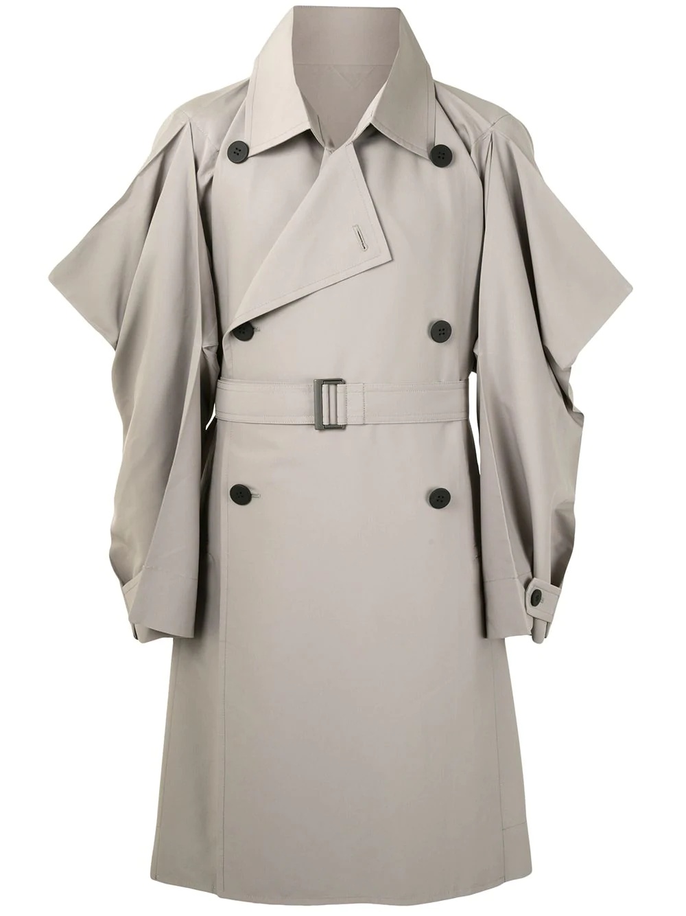 A-Poc double breasted trench coat - 1