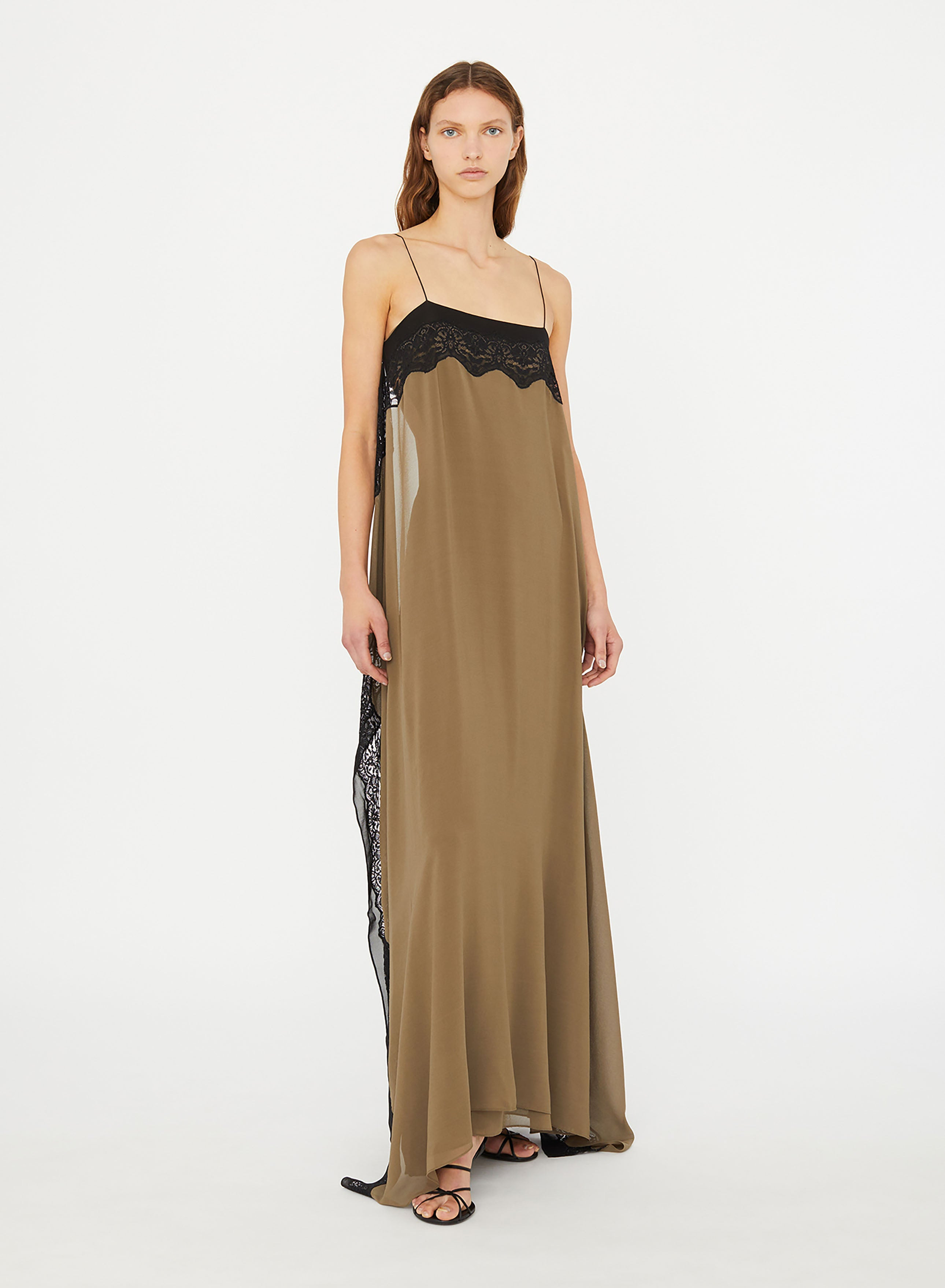 Verve Lace Floating Silk Dress - 4