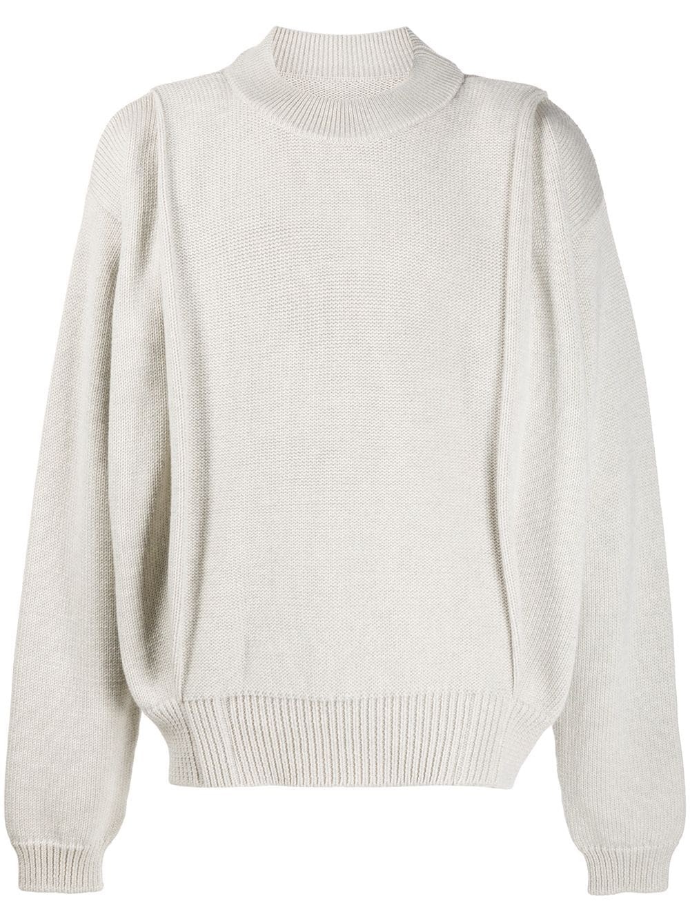 sweatshirt-silhouette jumper - 1