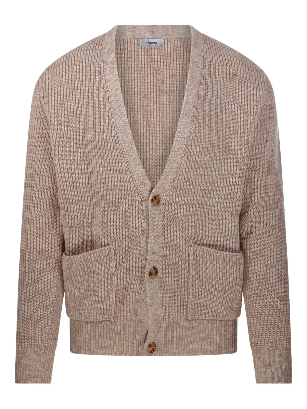 button-fastening cardigan - 1